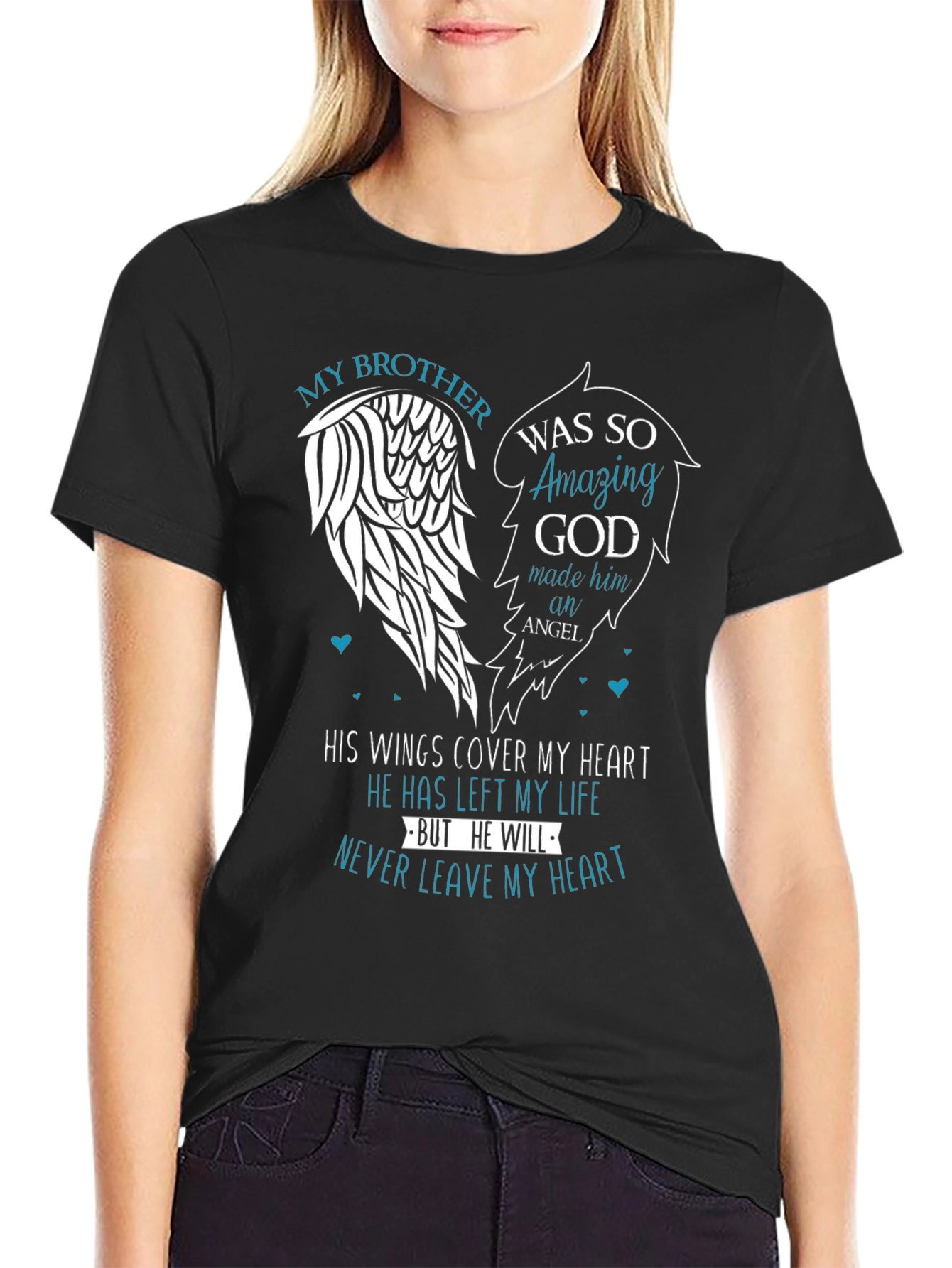 My Brother Angel Wings Memorial T-Shirt