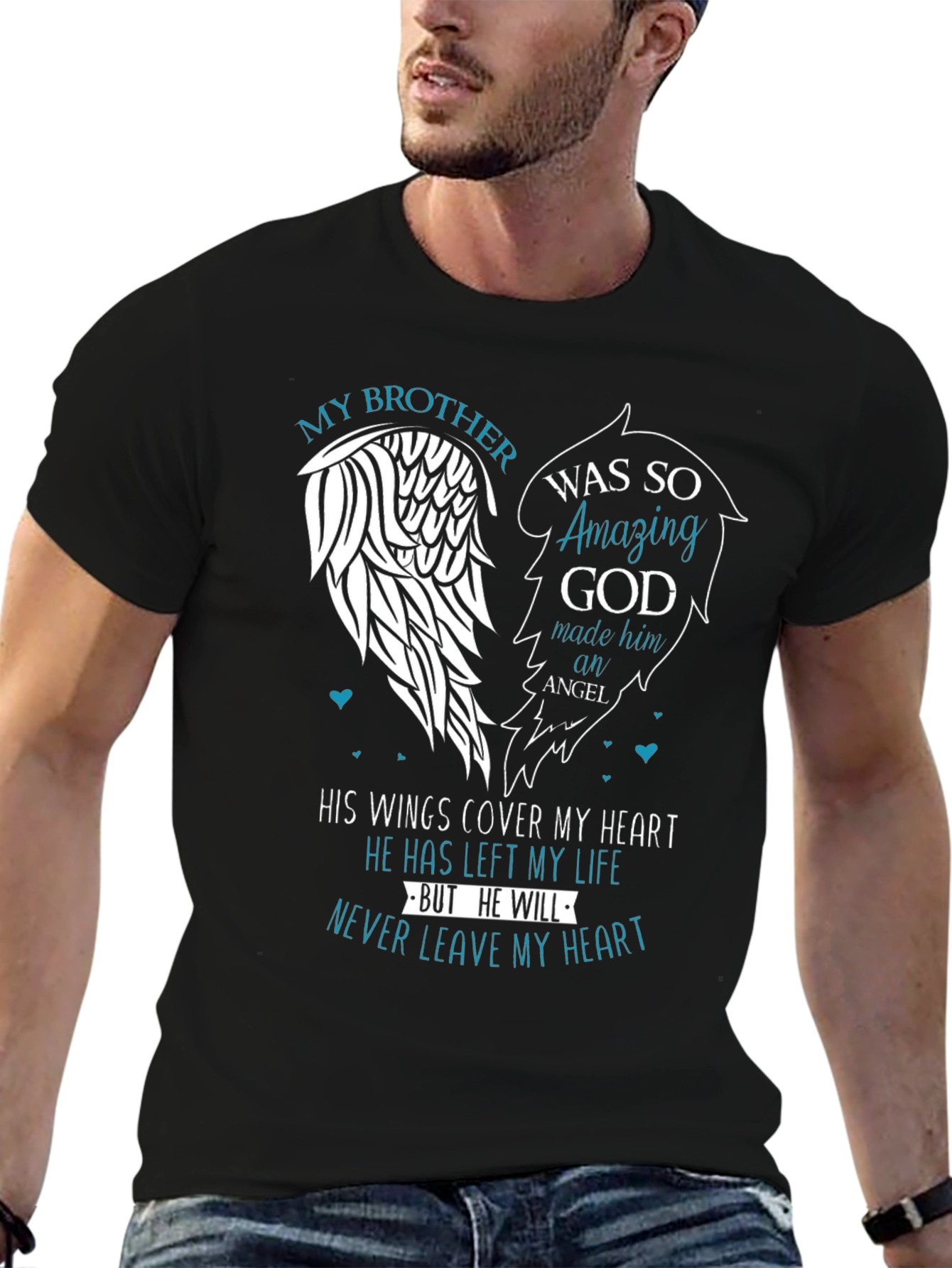 My Brother Angel Wings Memorial T-Shirt