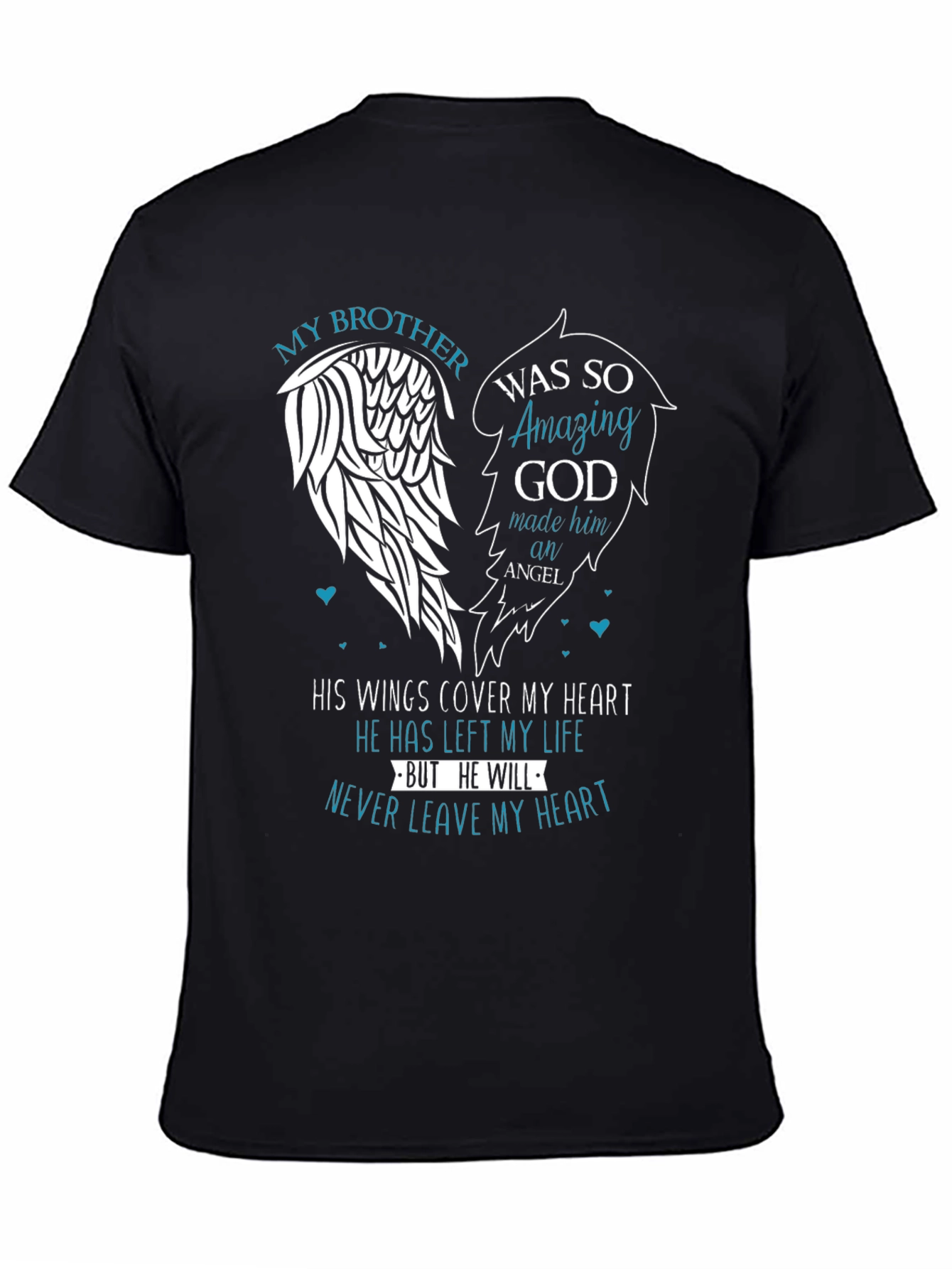 My Brother Angel Wings Memorial T-Shirt