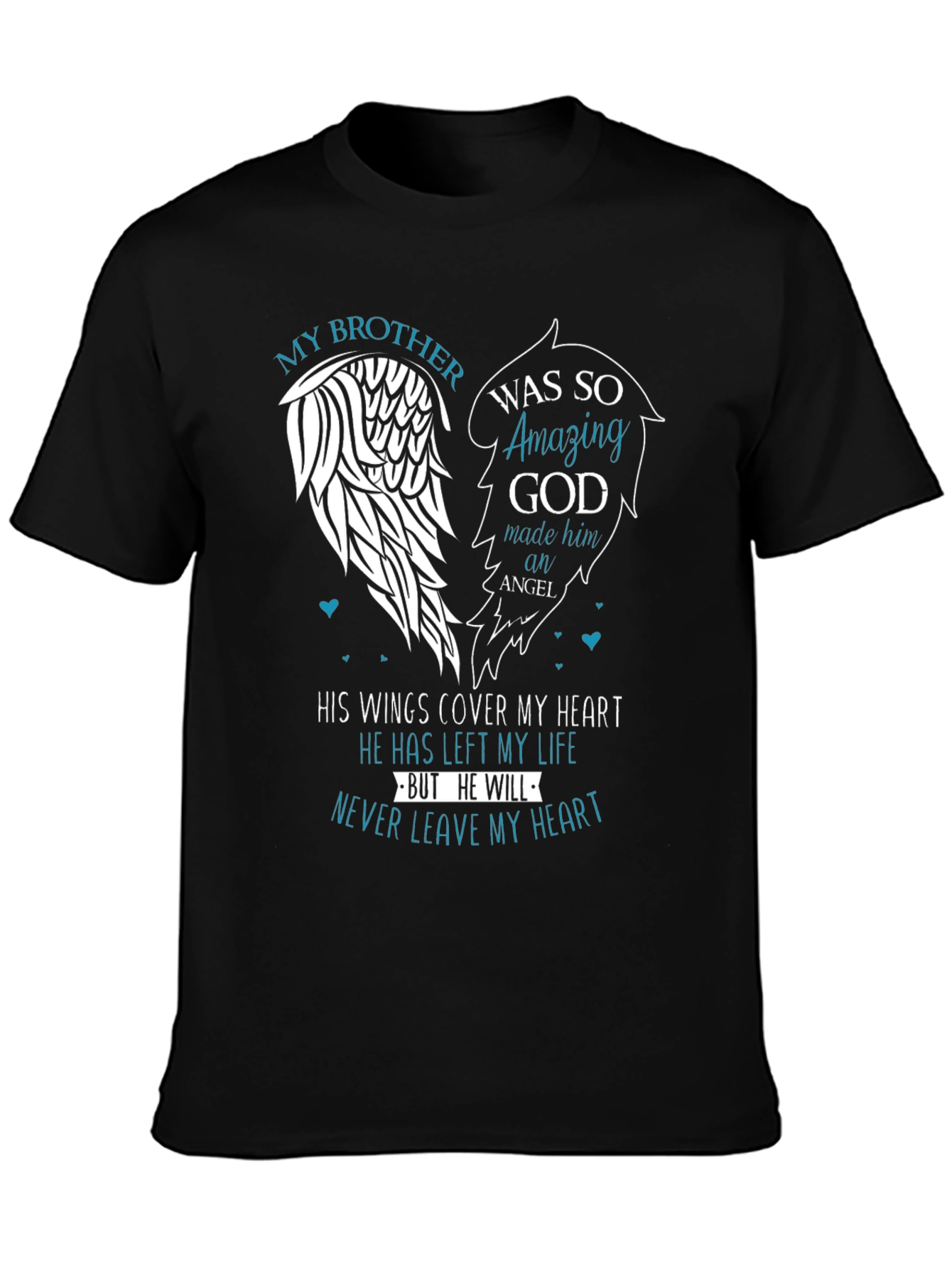 My Brother Angel Wings Memorial T-Shirt