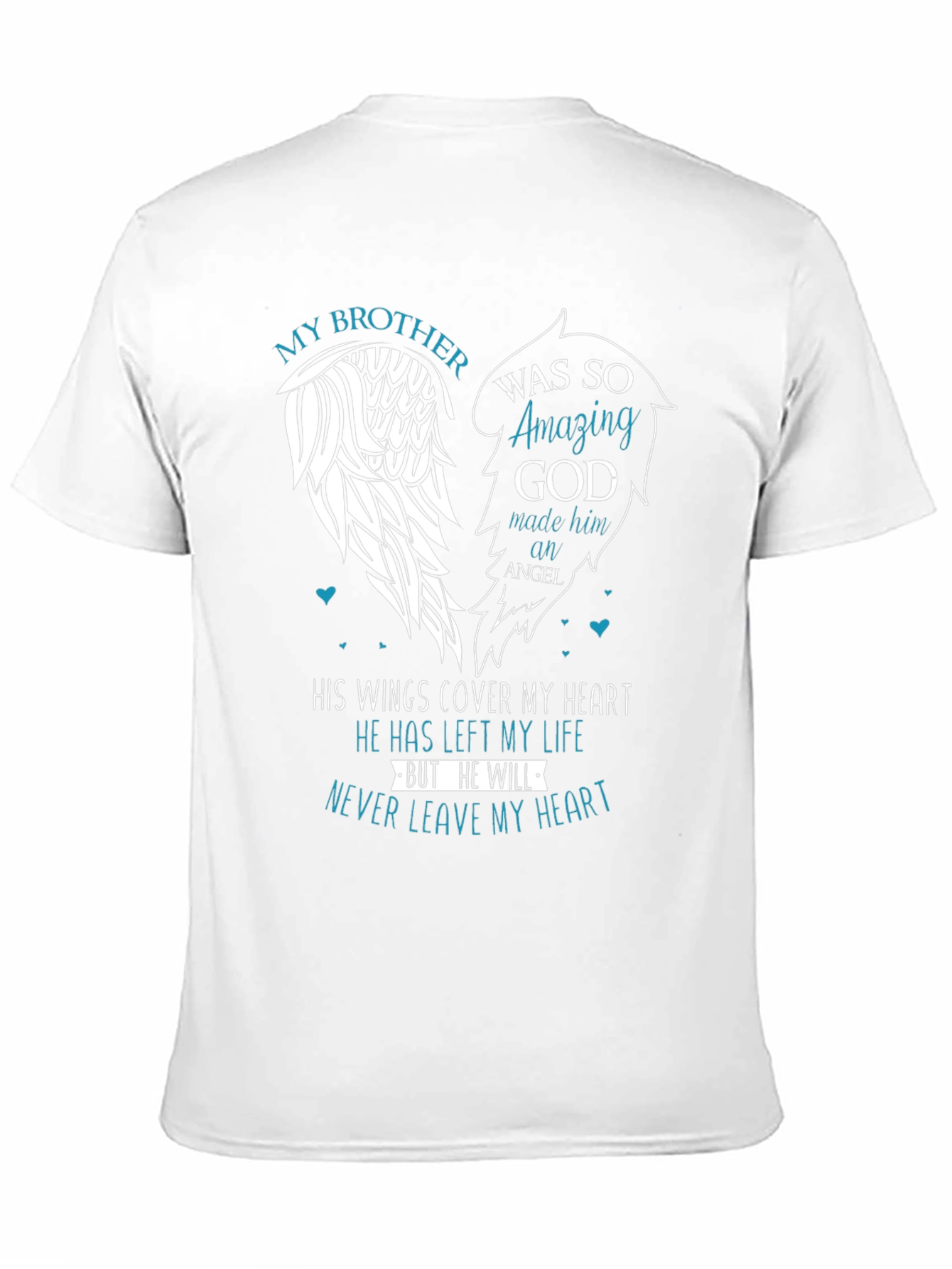 My Brother Angel Wings Memorial T-Shirt