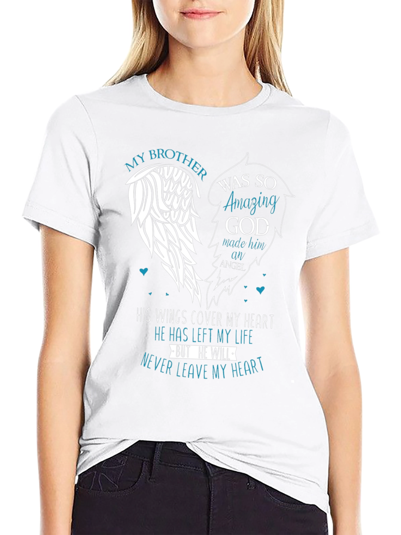 My Brother Angel Wings Memorial T-Shirt