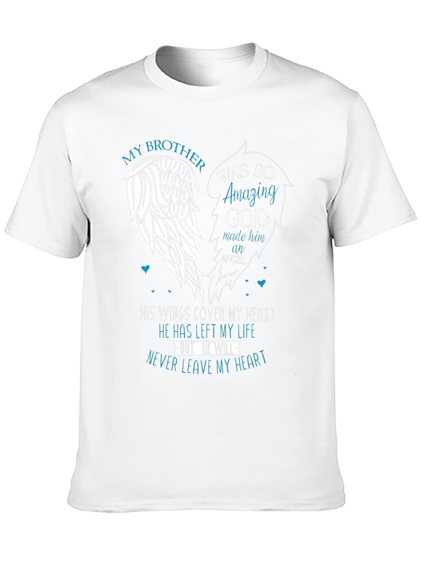 My Brother Angel Wings Memorial T-Shirt