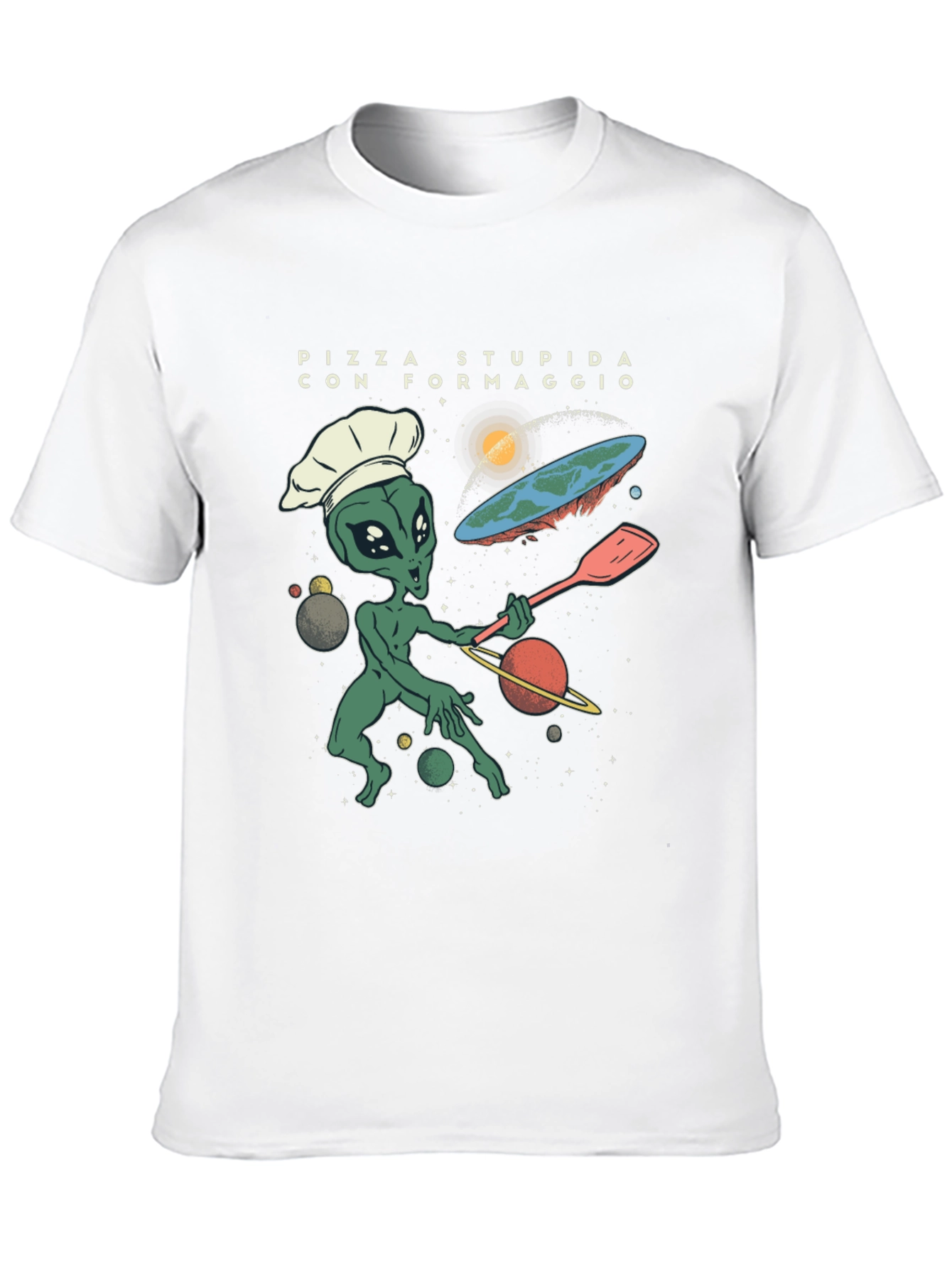 Alien Chef Pizza T-Shirt