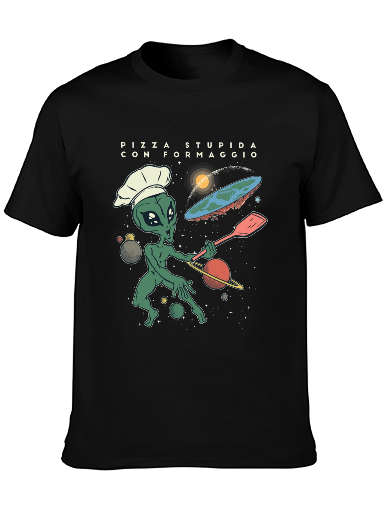 Alien Chef Pizza T-Shirt
