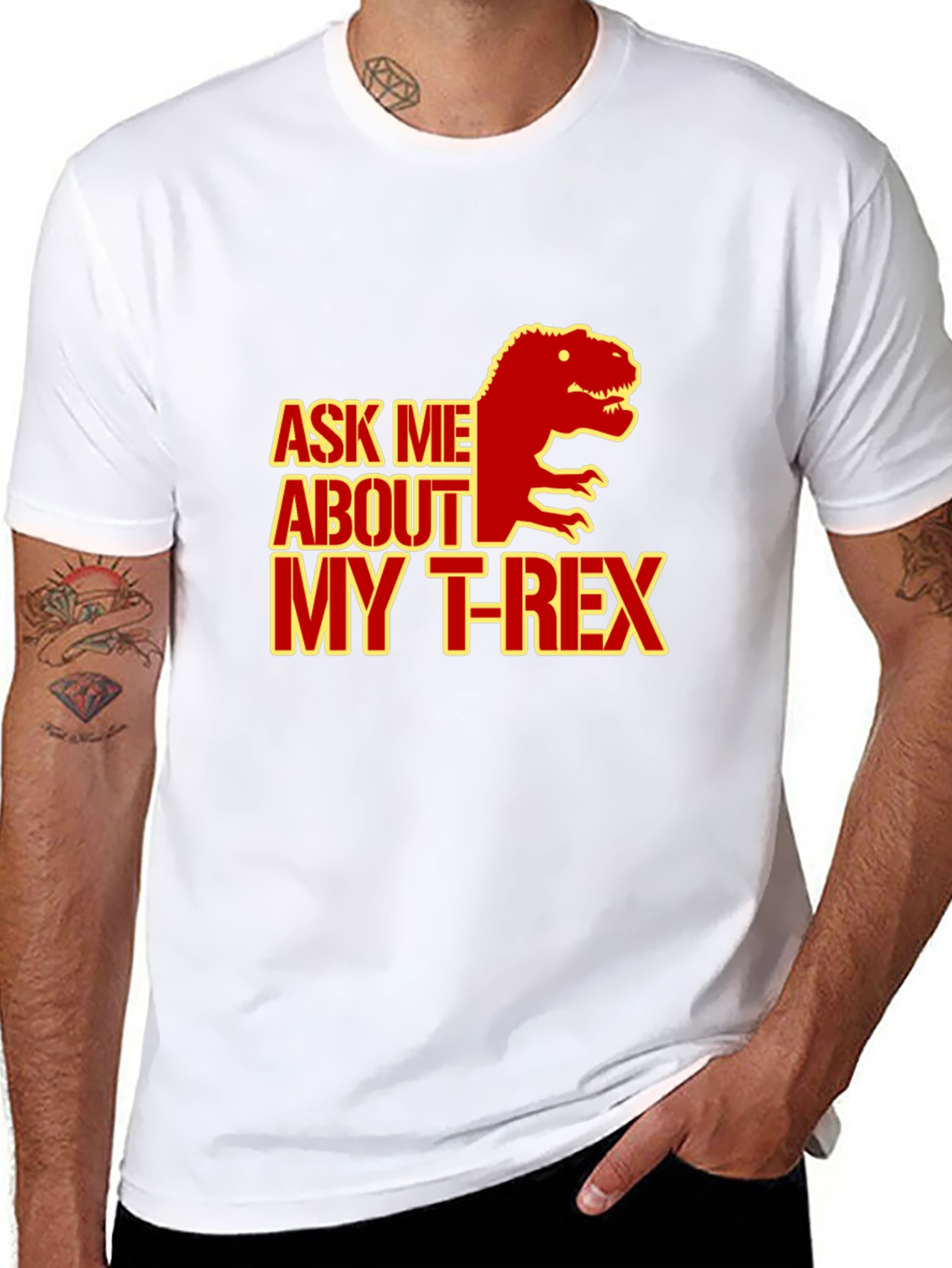 Ask Me About My T-Rex Graphic Tee