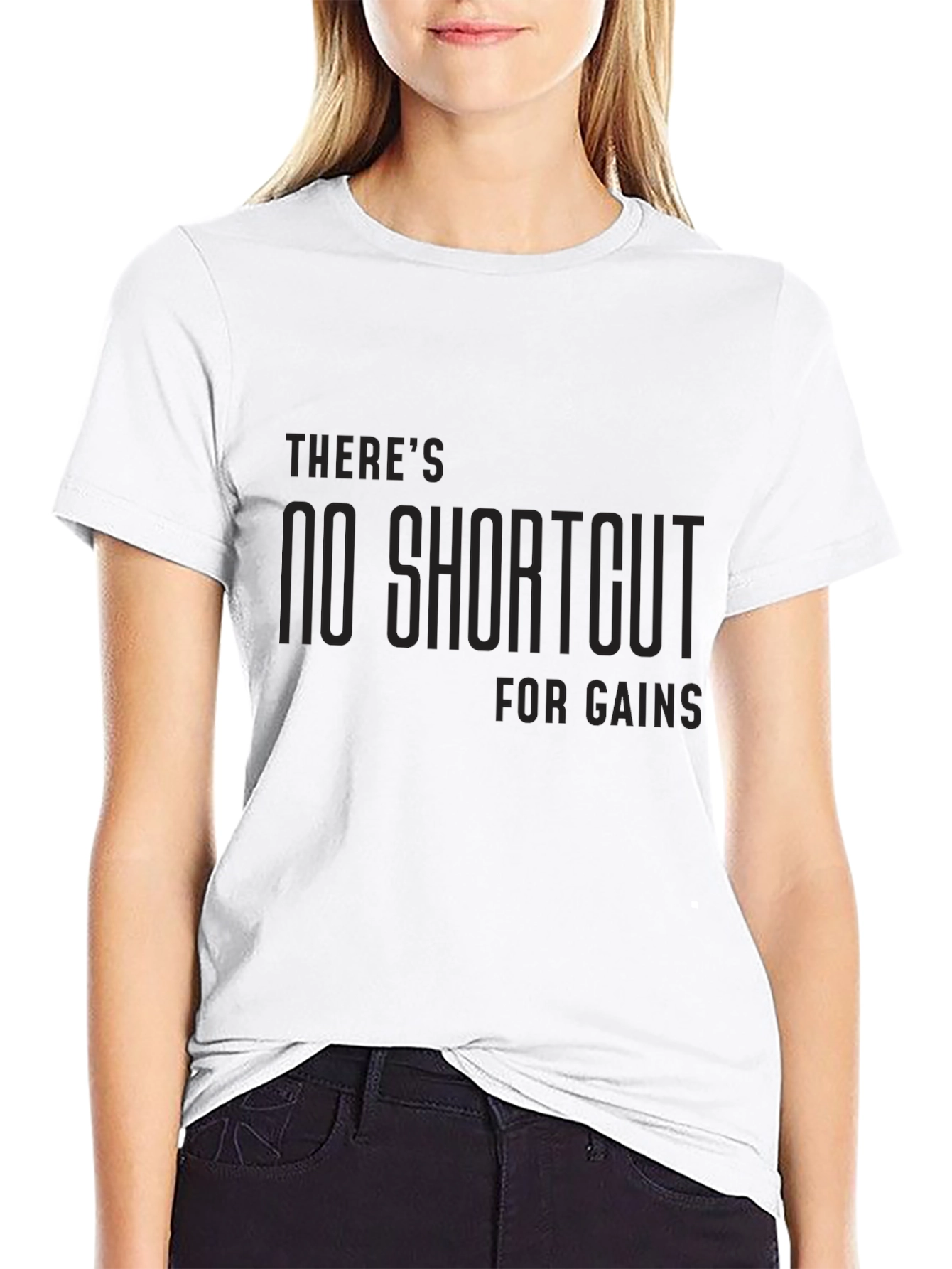 No Shortcut Gains Black T-Shirt