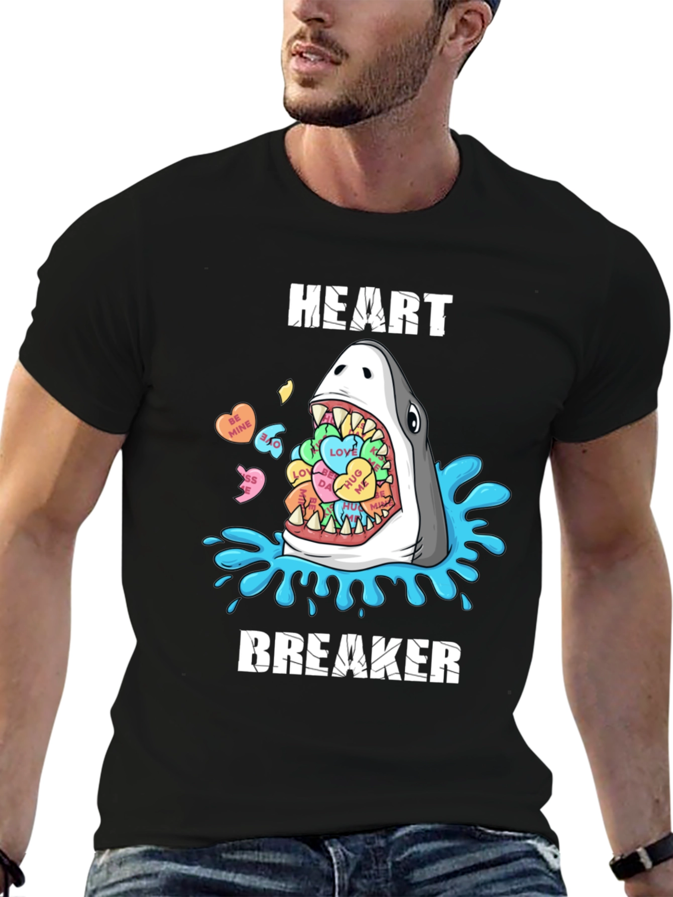 Heartbreaker Shark Valentines T-Shirt