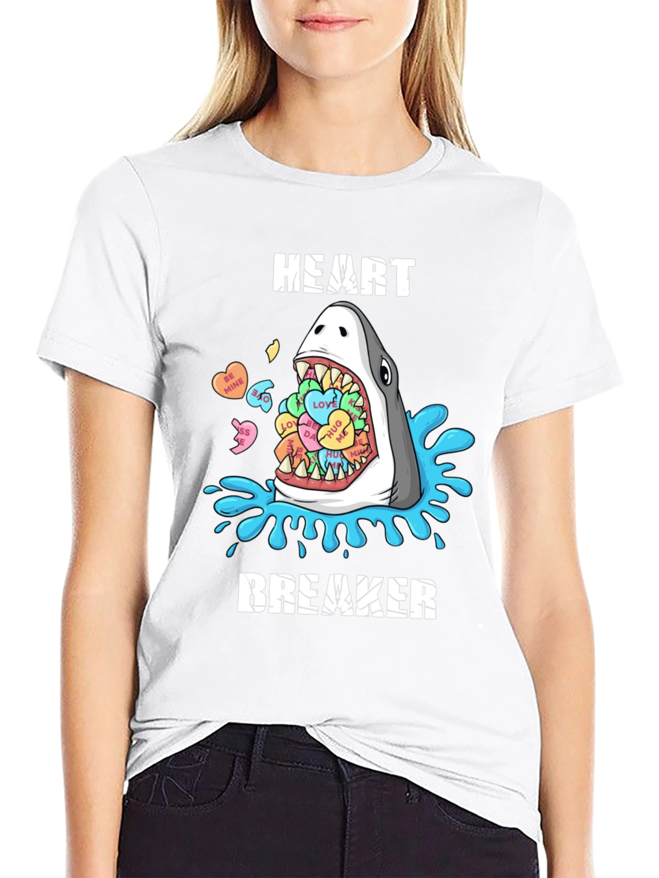 Heartbreaker Shark Valentines T-Shirt