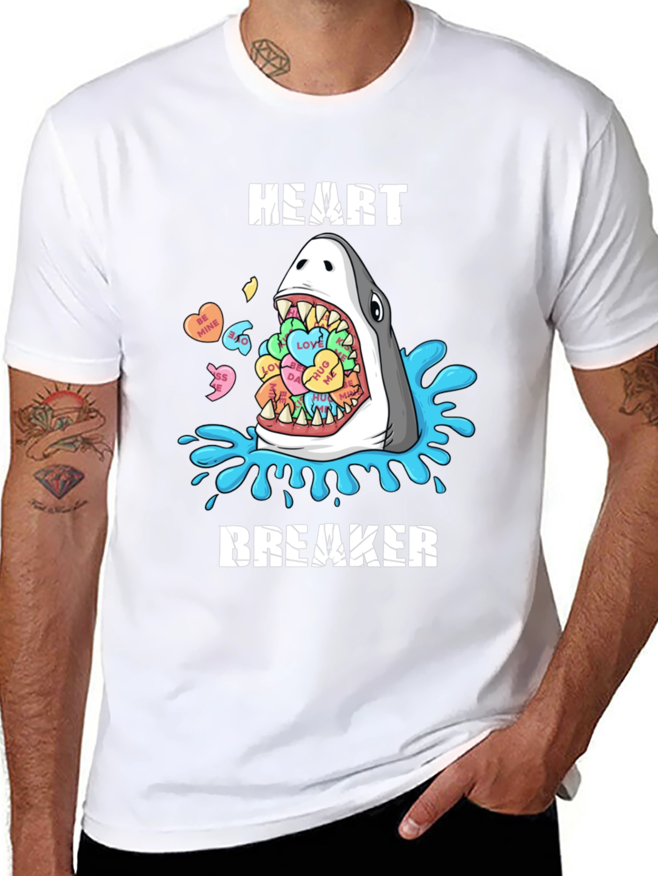 Heartbreaker Shark Valentines T-Shirt