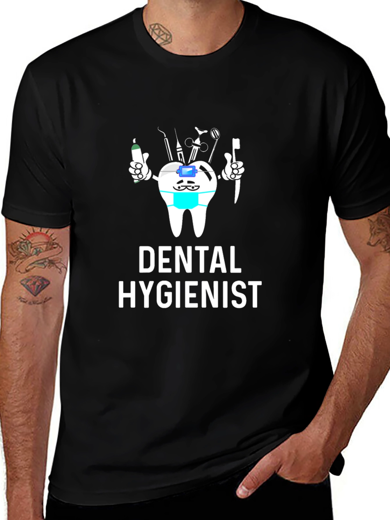Dental Hygienist T-Shirt - Funny Tooth Design