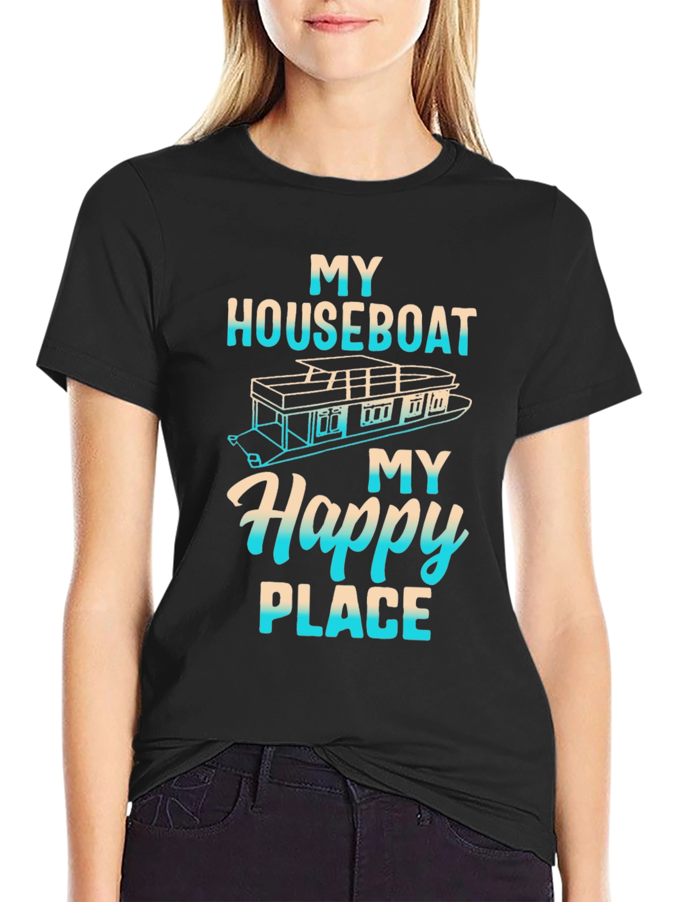 My Houseboat My Happy Place Graphic Tee