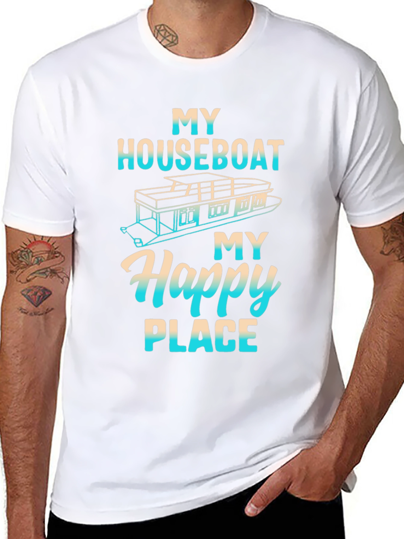 My Houseboat My Happy Place Graphic Tee