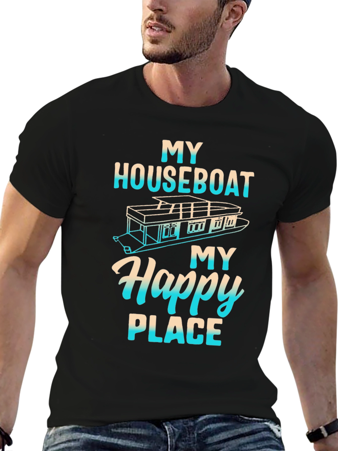 My Houseboat My Happy Place Graphic Tee