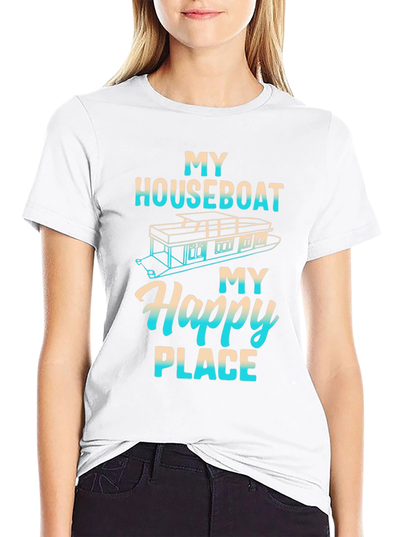 My Houseboat My Happy Place Graphic Tee