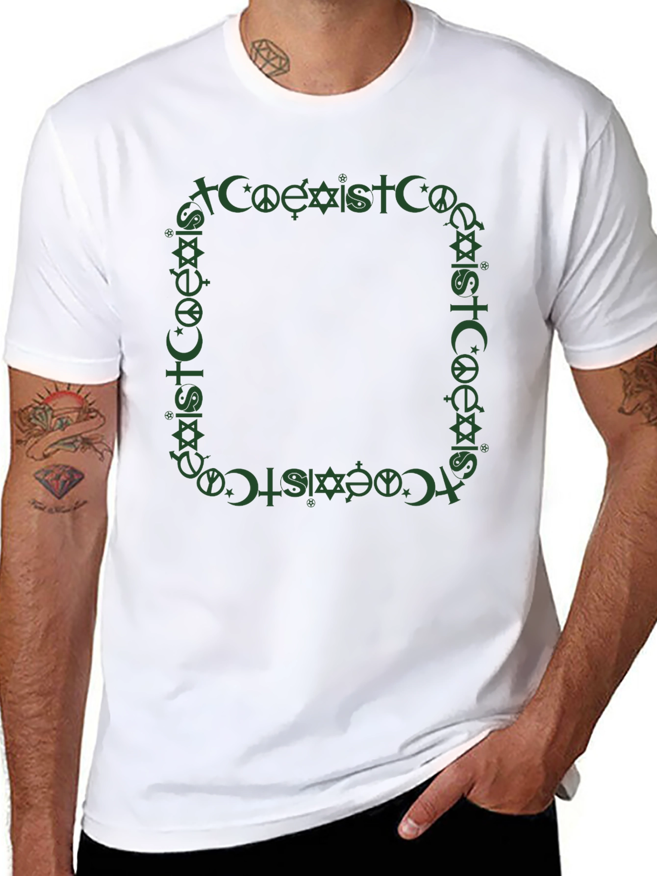 Coexist Graphic Tee - Religious Tolerance Shirt