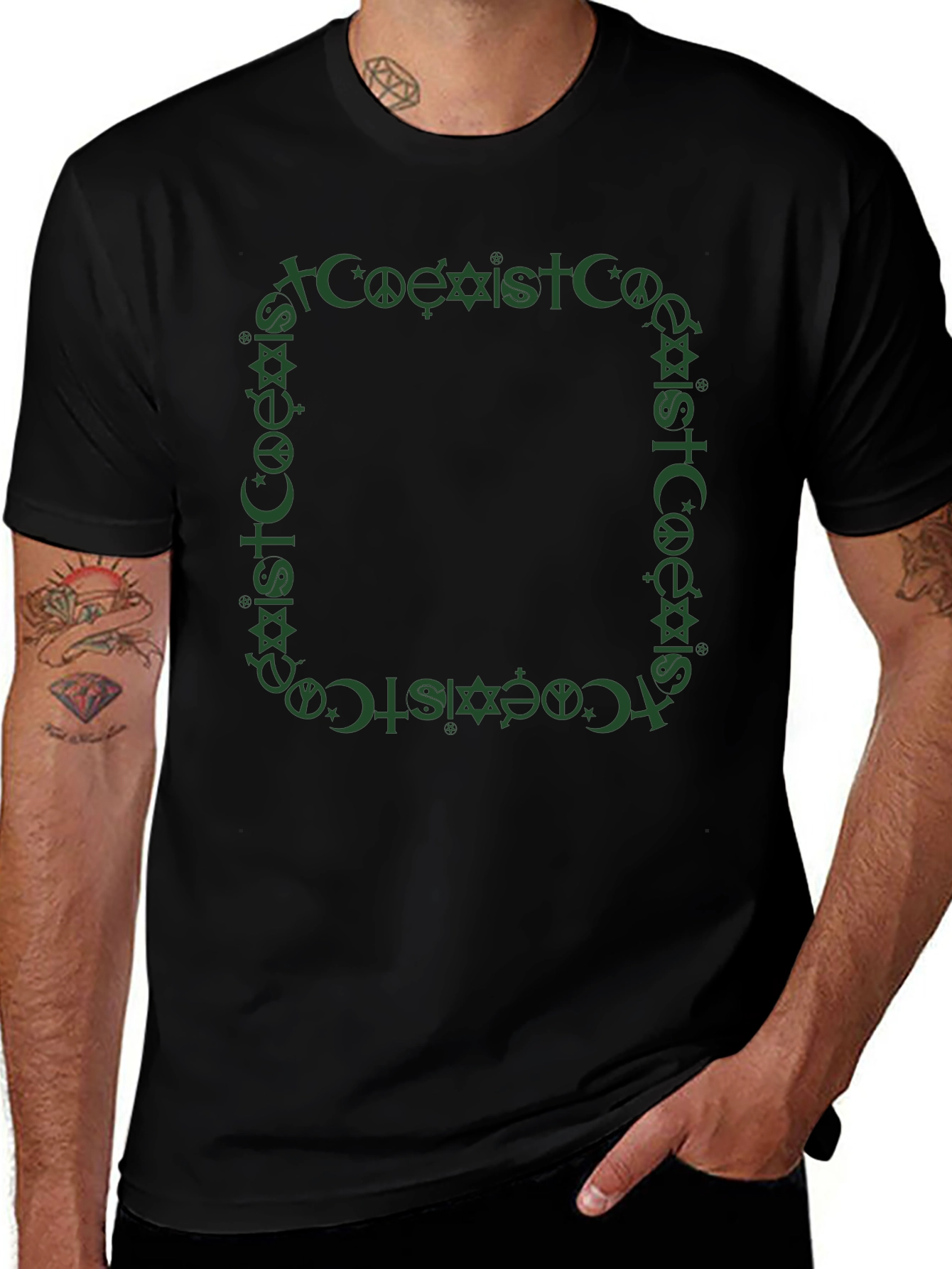 Coexist Graphic Tee - Religious Tolerance Shirt