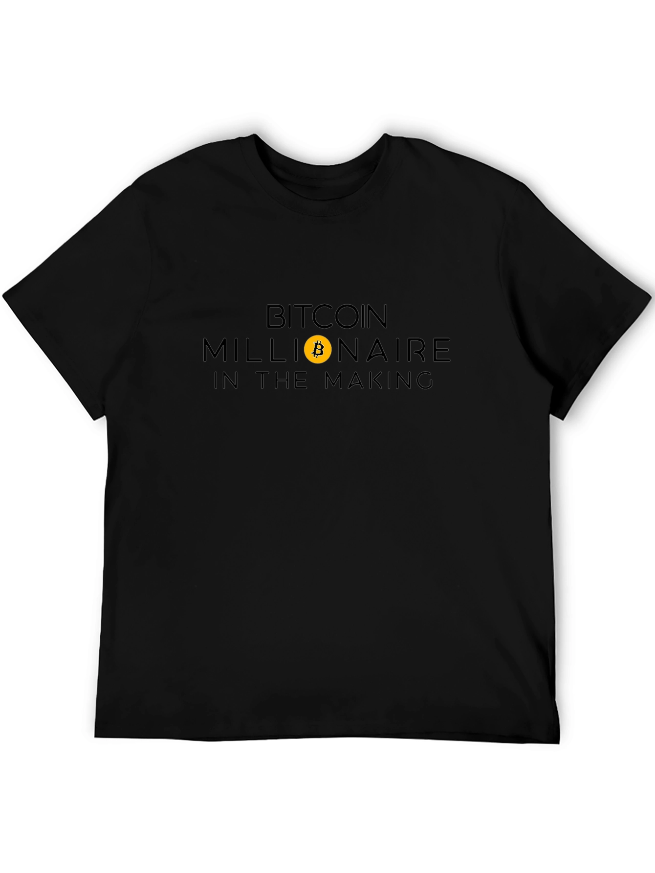 Bitcoin Millionaire in the Making Black T-Shirt