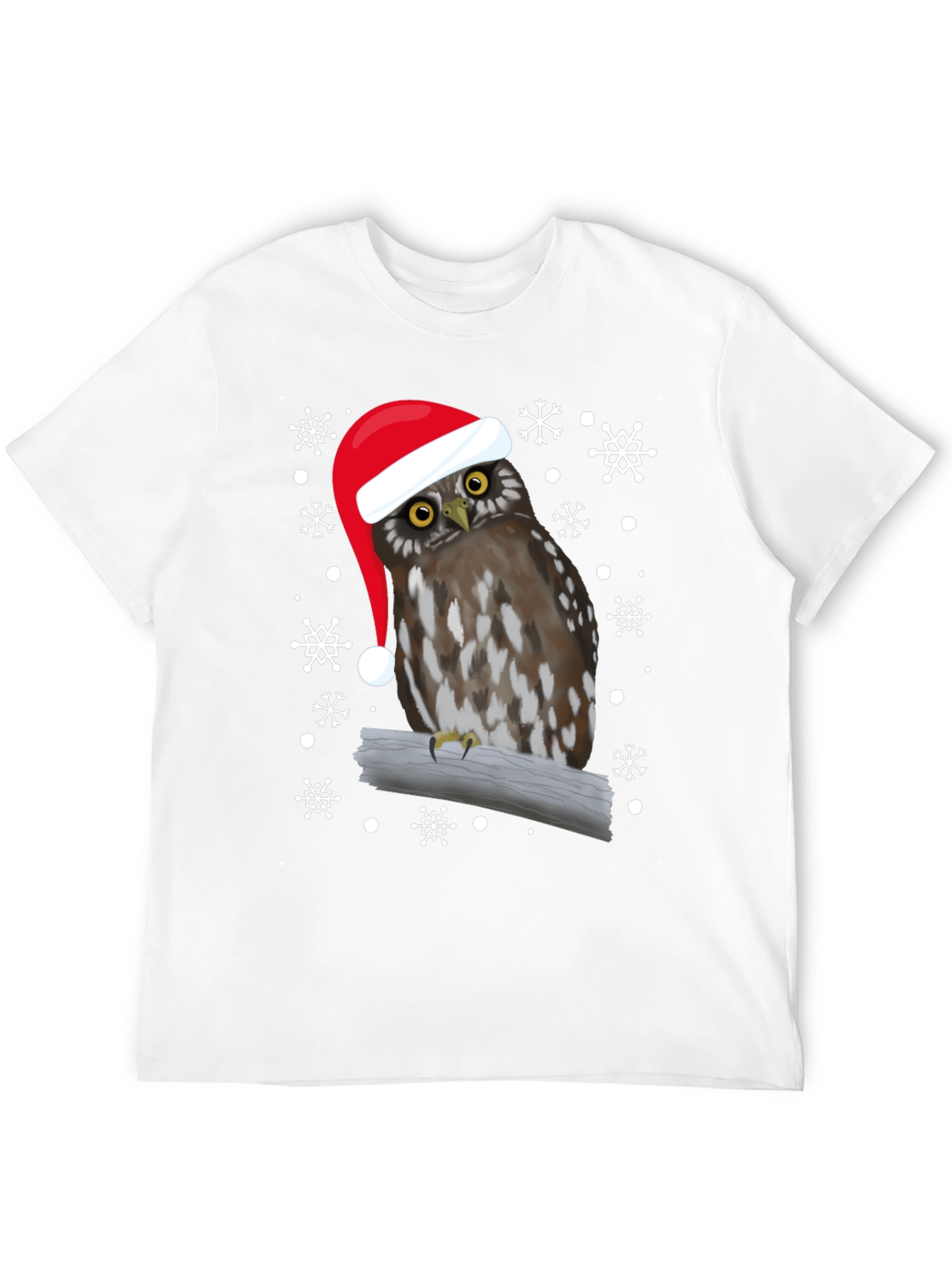 Christmas Owl T-Shirt Holiday Bird Tee