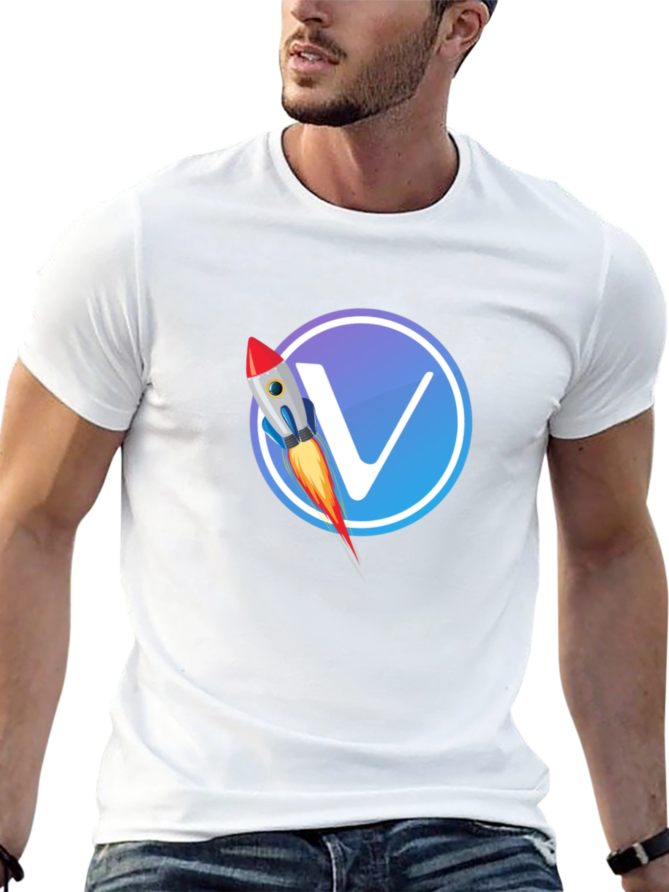 VeChain Rocket T-Shirt - Crypto Enthusiast Tee