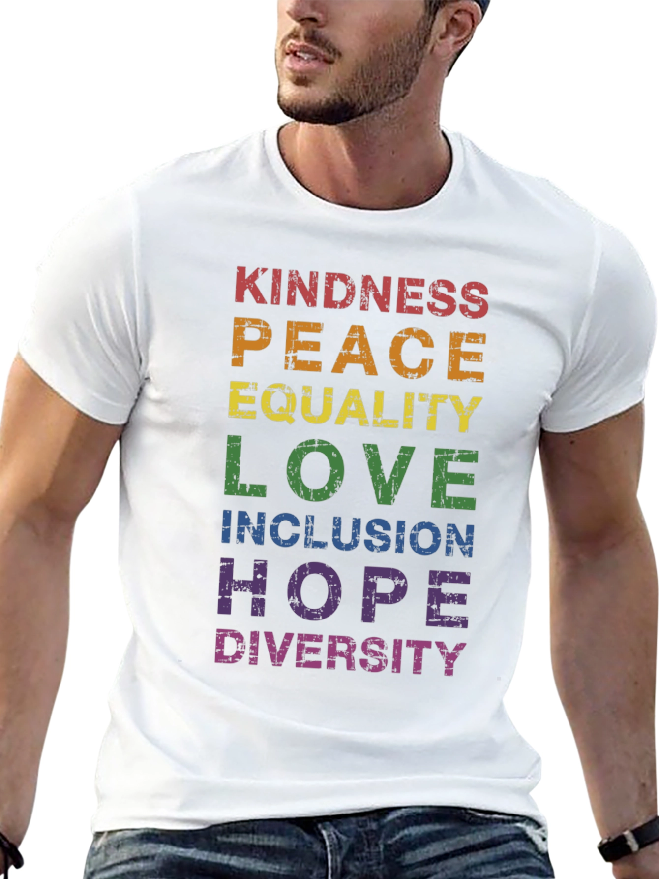 Kindness Peace Equality Graphic T-Shirt