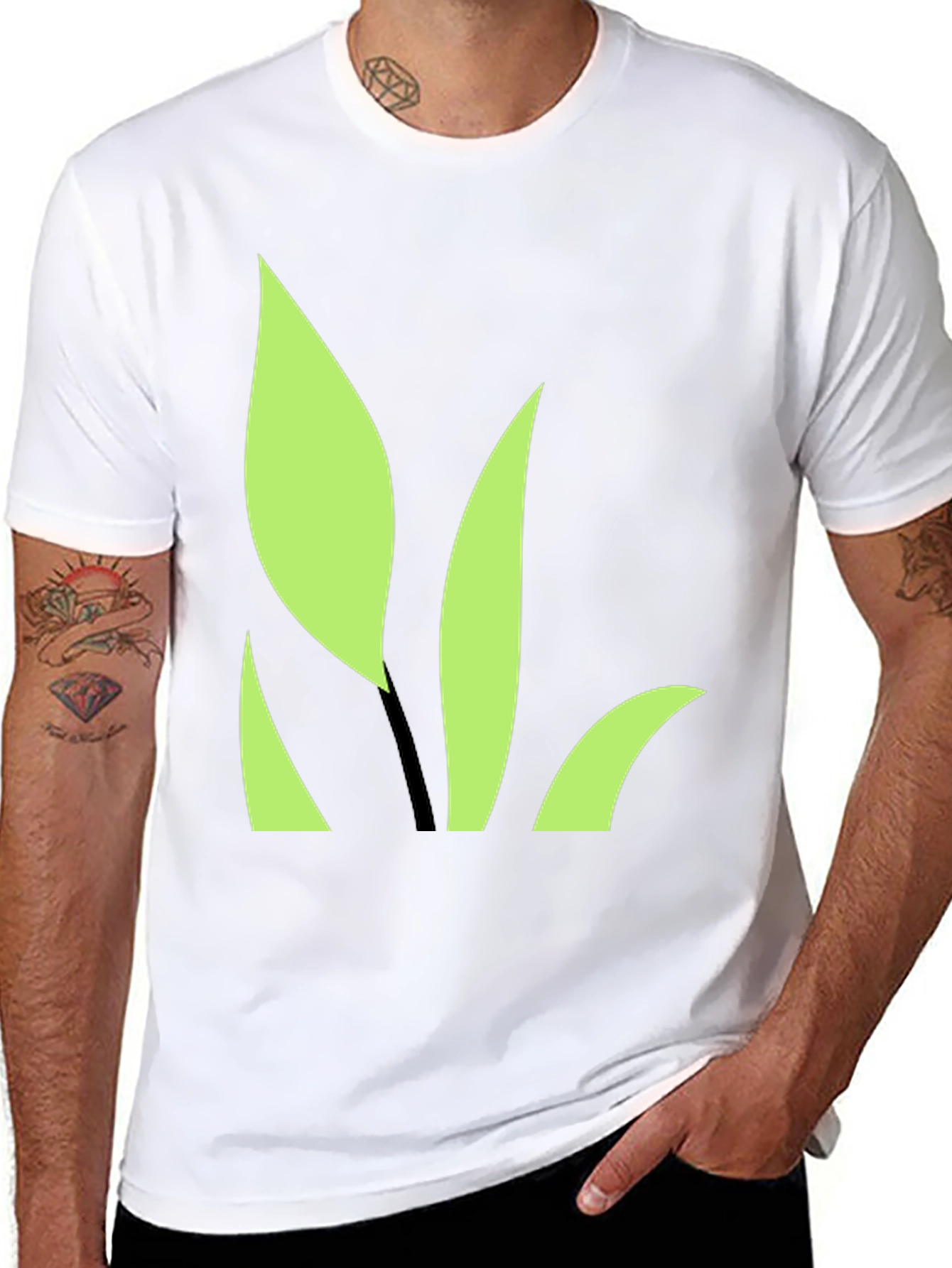 Nature Inspired Black T-Shirt