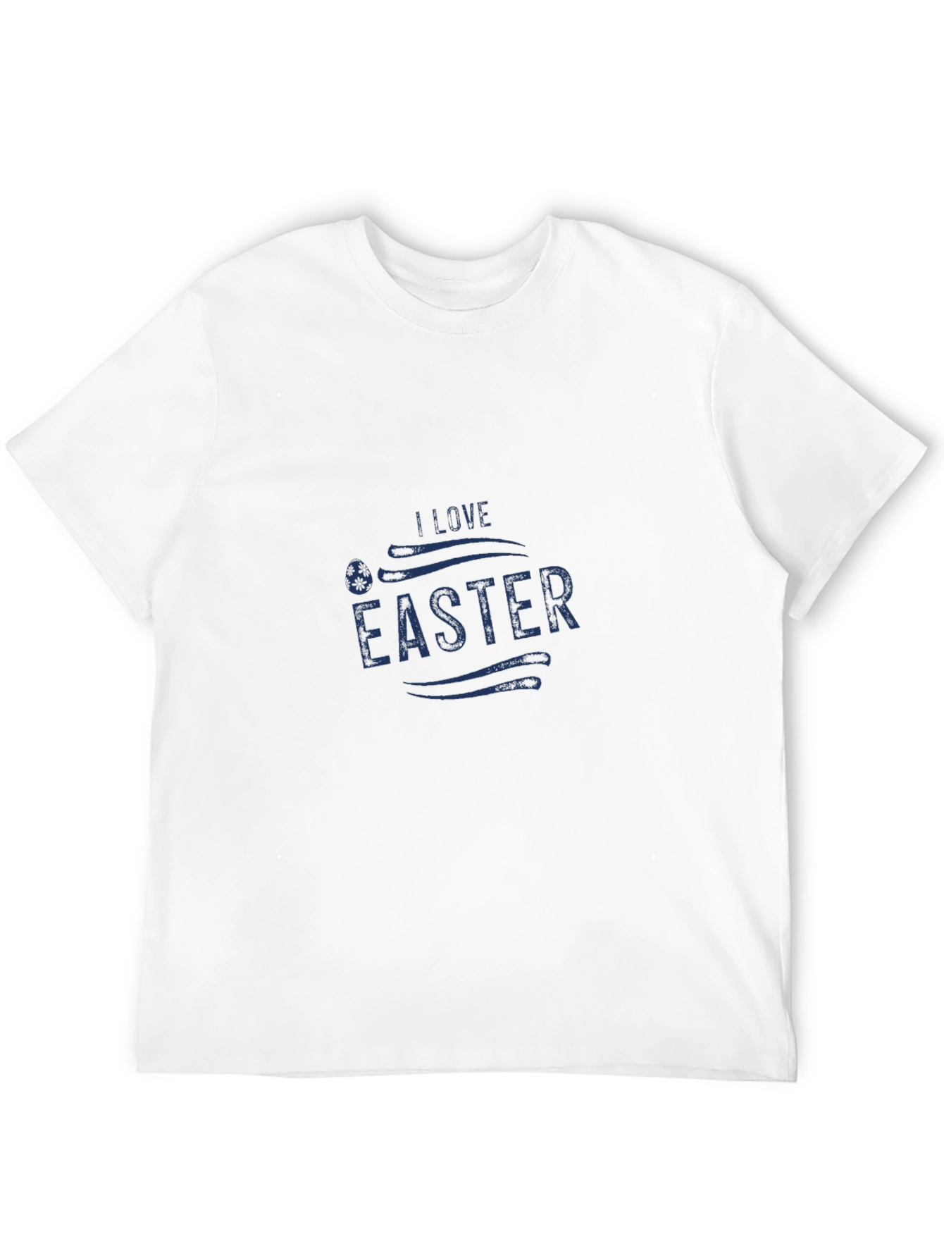 I Love Easter Graphic Tee - Black Casual T-Shirt