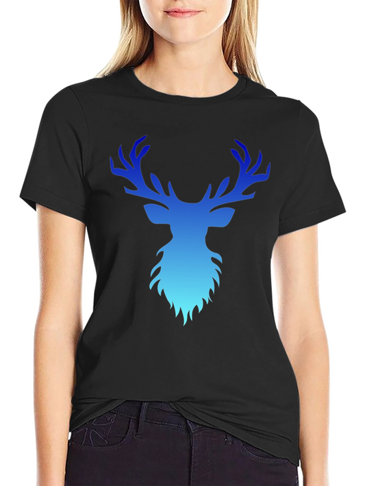 Deer Gradient Graphic T-Shirt