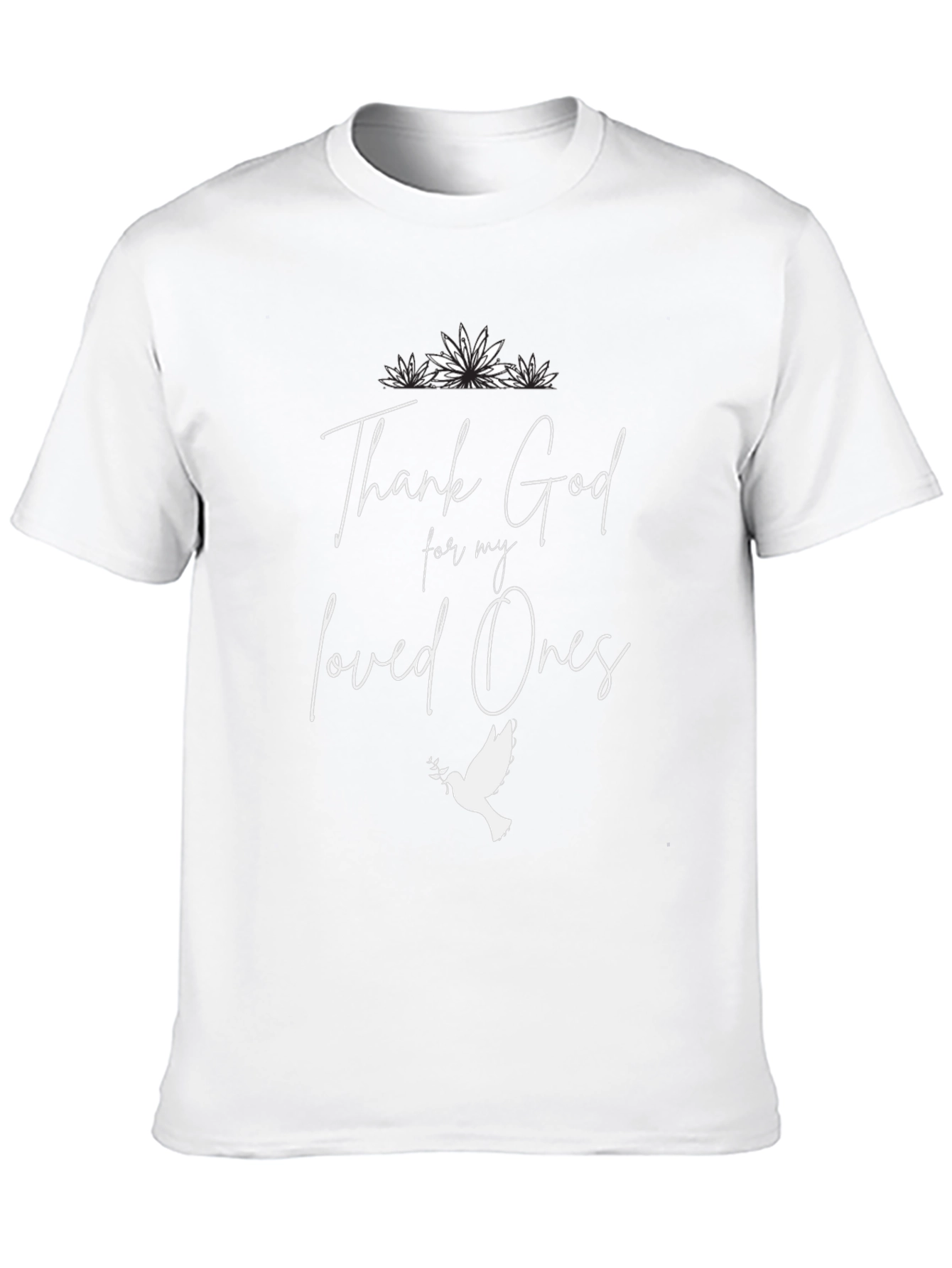 Thank God For My Loved Ones Black T-Shirt