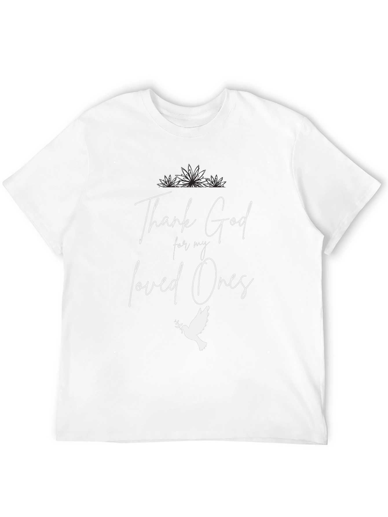 Thank God For My Loved Ones Black T-Shirt