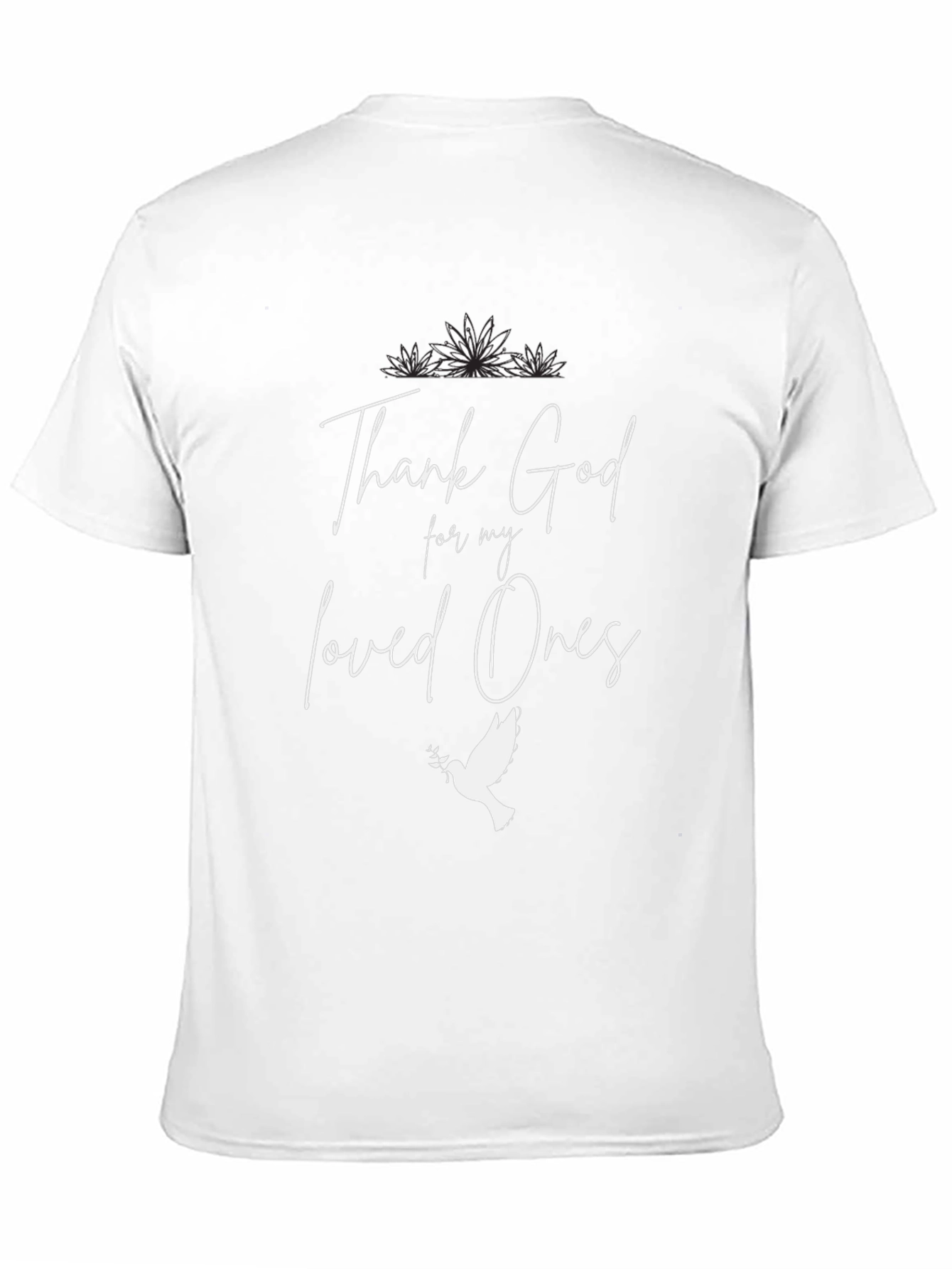 Thank God For My Loved Ones Black T-Shirt
