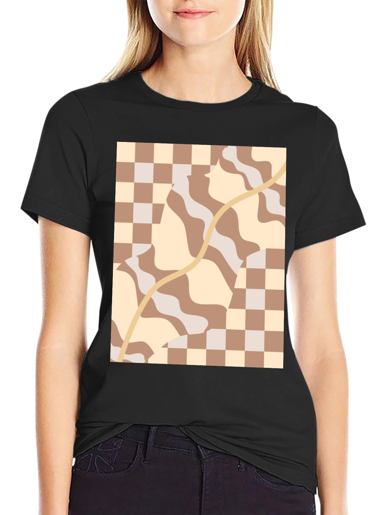 Retro Aesthetic Patterned Tee