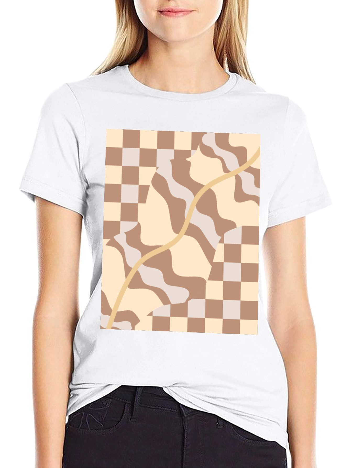 Retro Aesthetic Patterned Tee