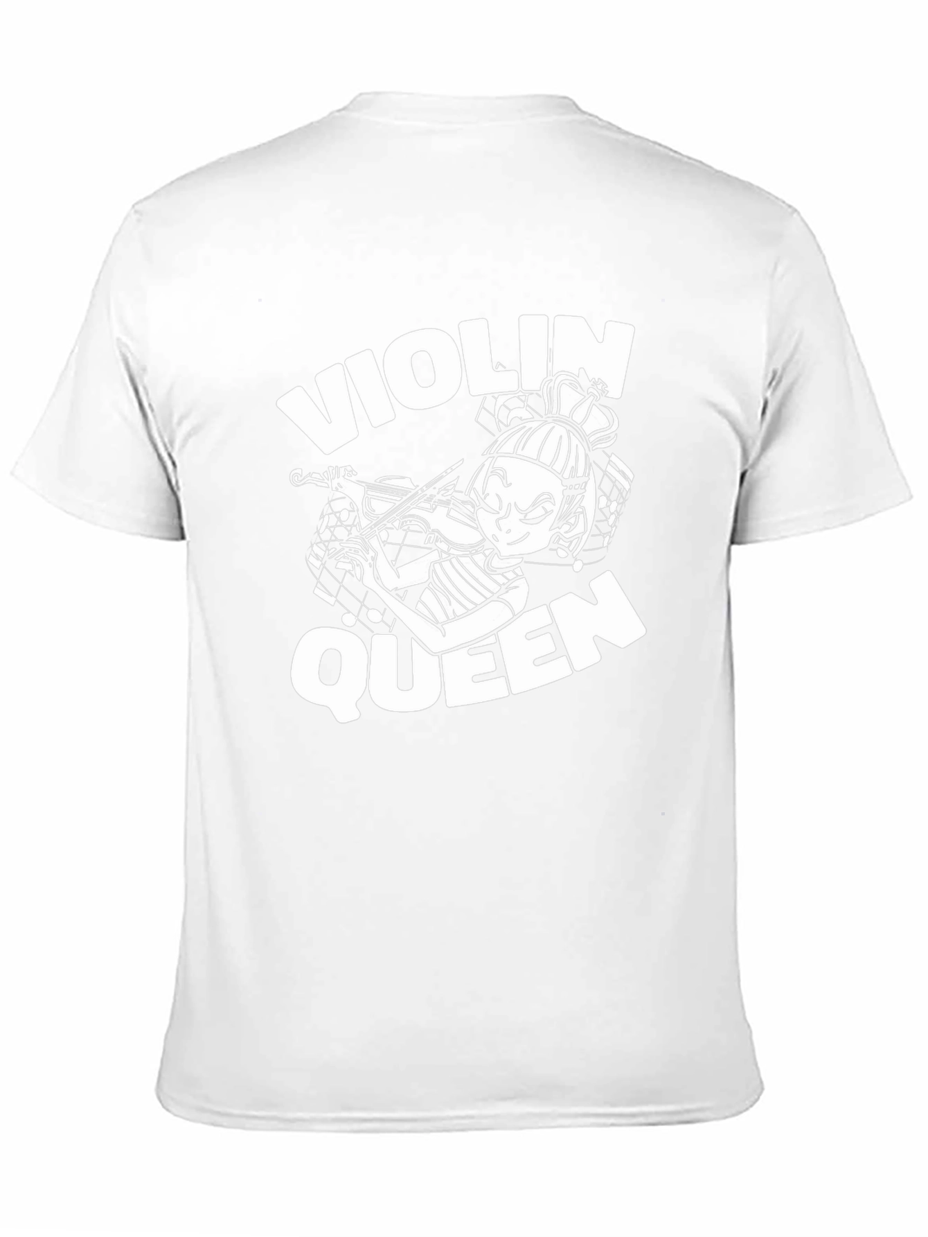 Violin Queen Black T-Shirt - Musician Graphic Tee