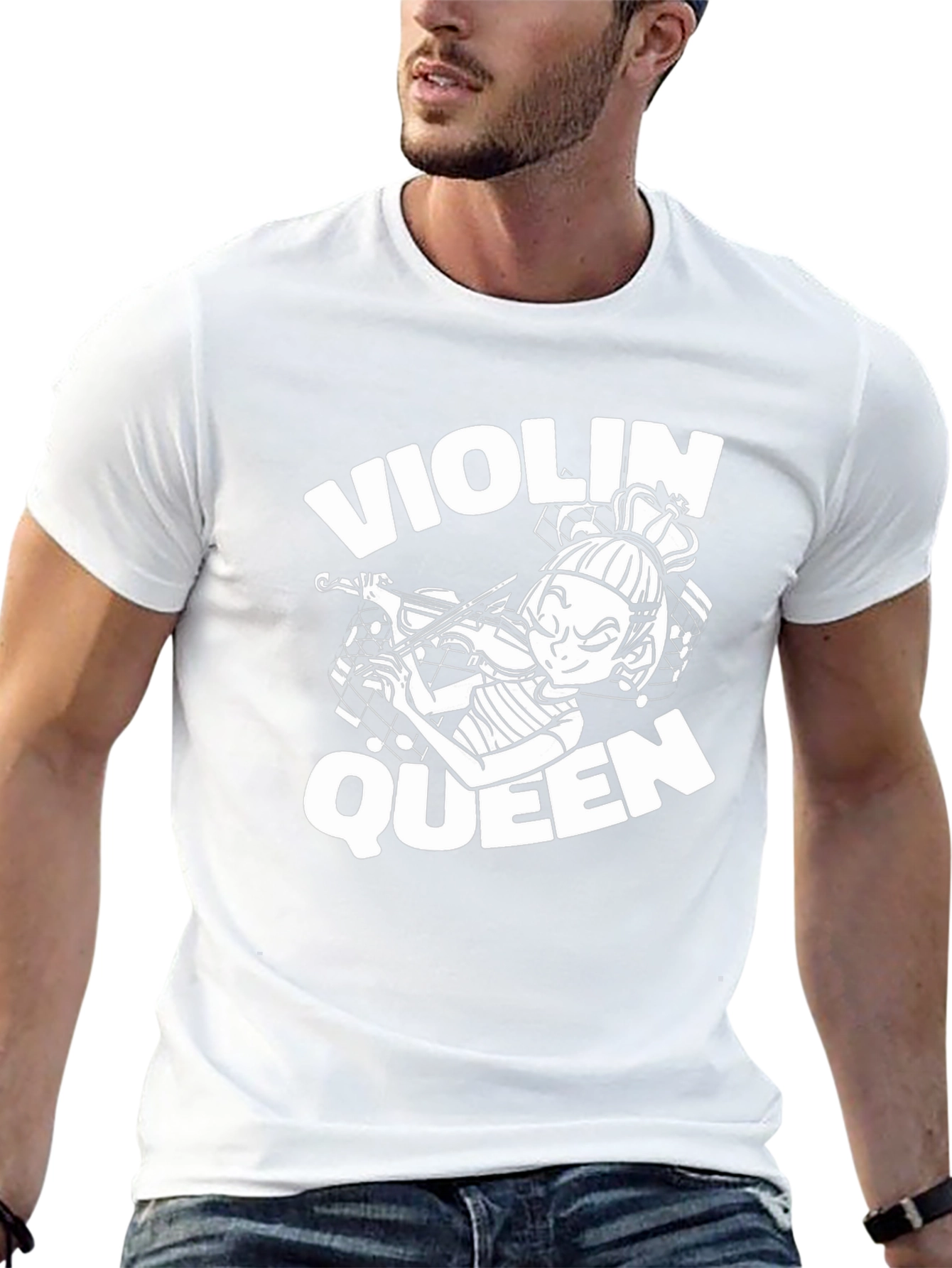 Violin Queen Black T-Shirt - Musician Graphic Tee