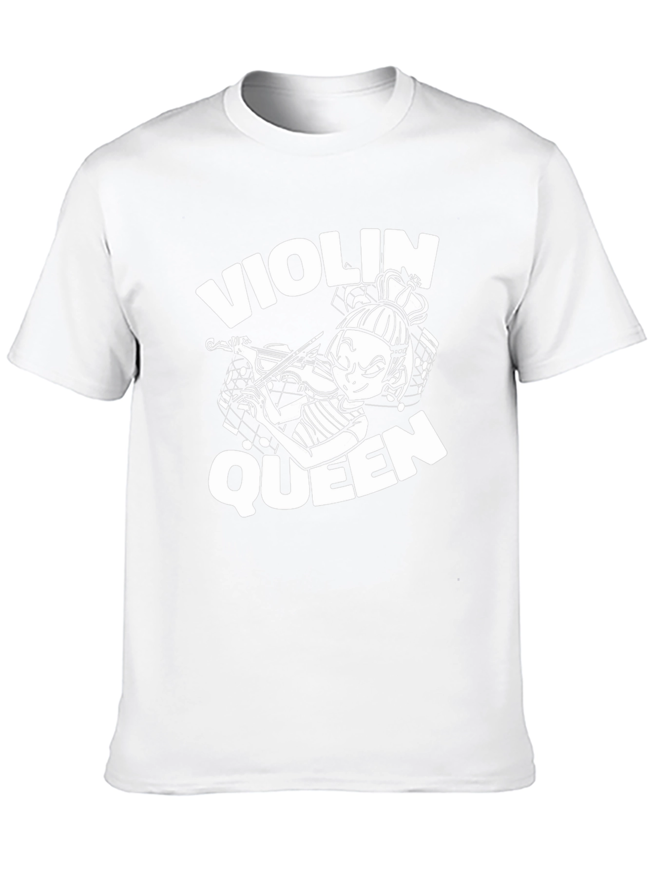 Violin Queen Black T-Shirt - Musician Graphic Tee