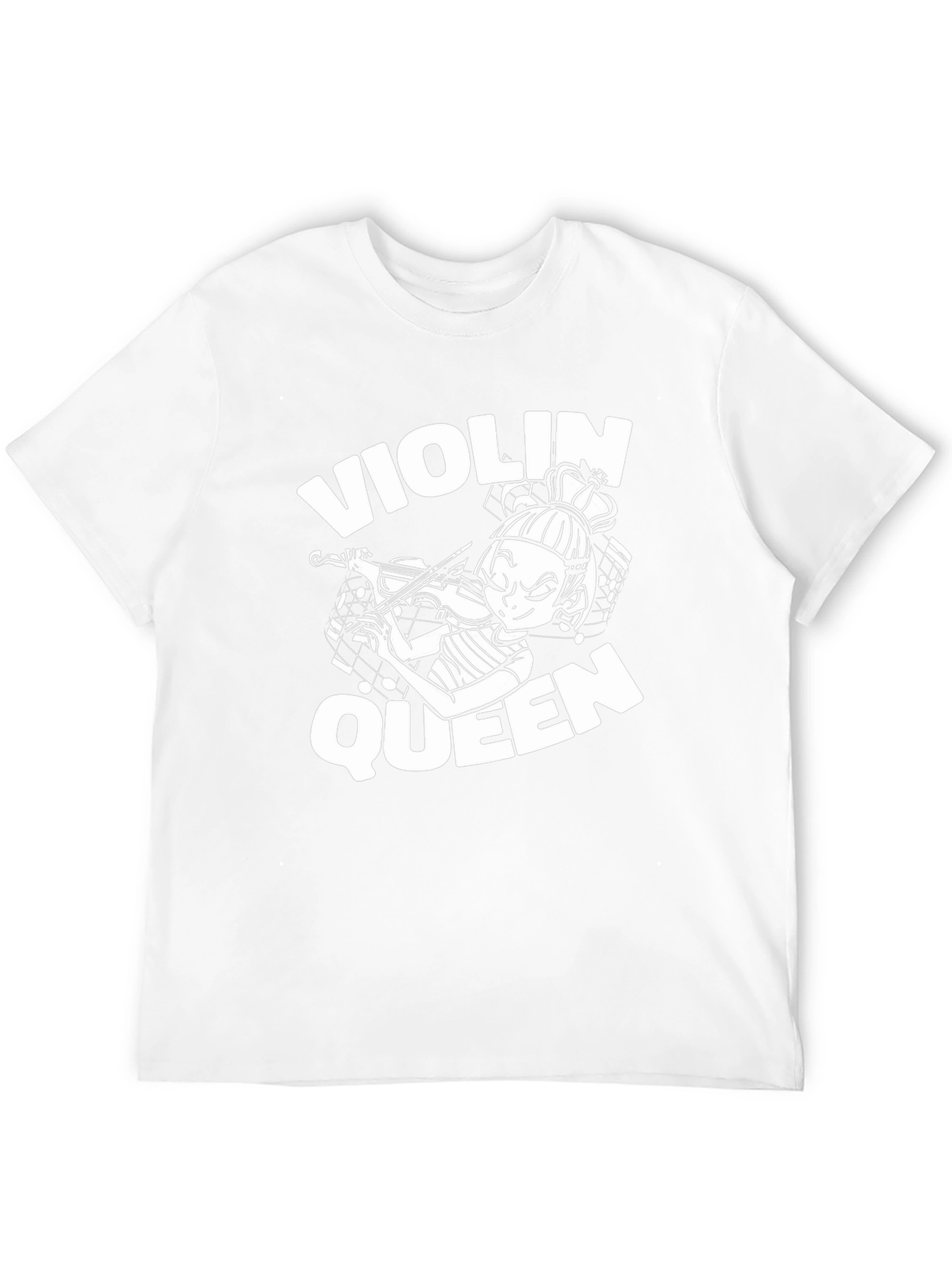 Violin Queen Black T-Shirt - Musician Graphic Tee