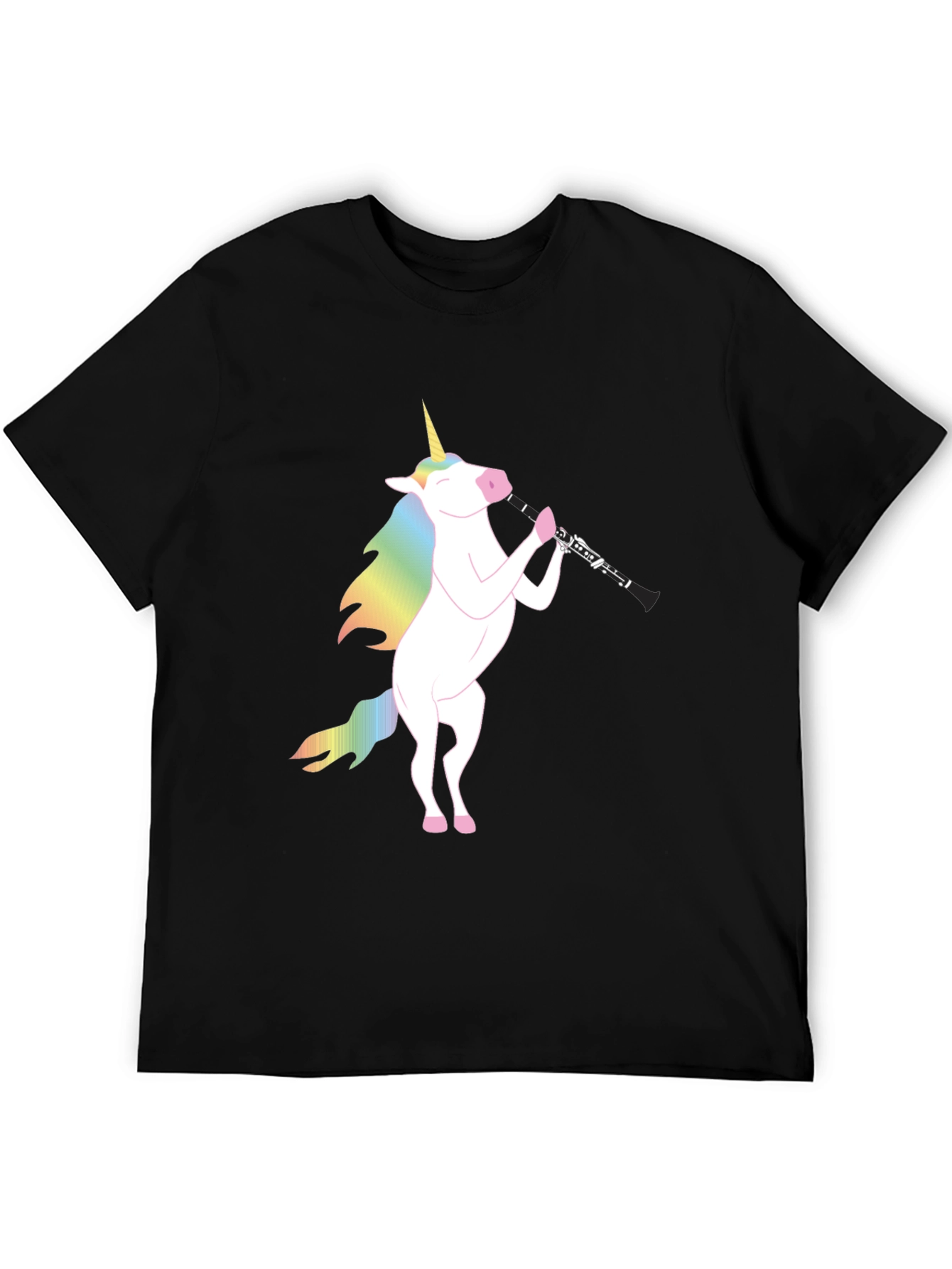 Unicorn Clarinet Black T-Shirt