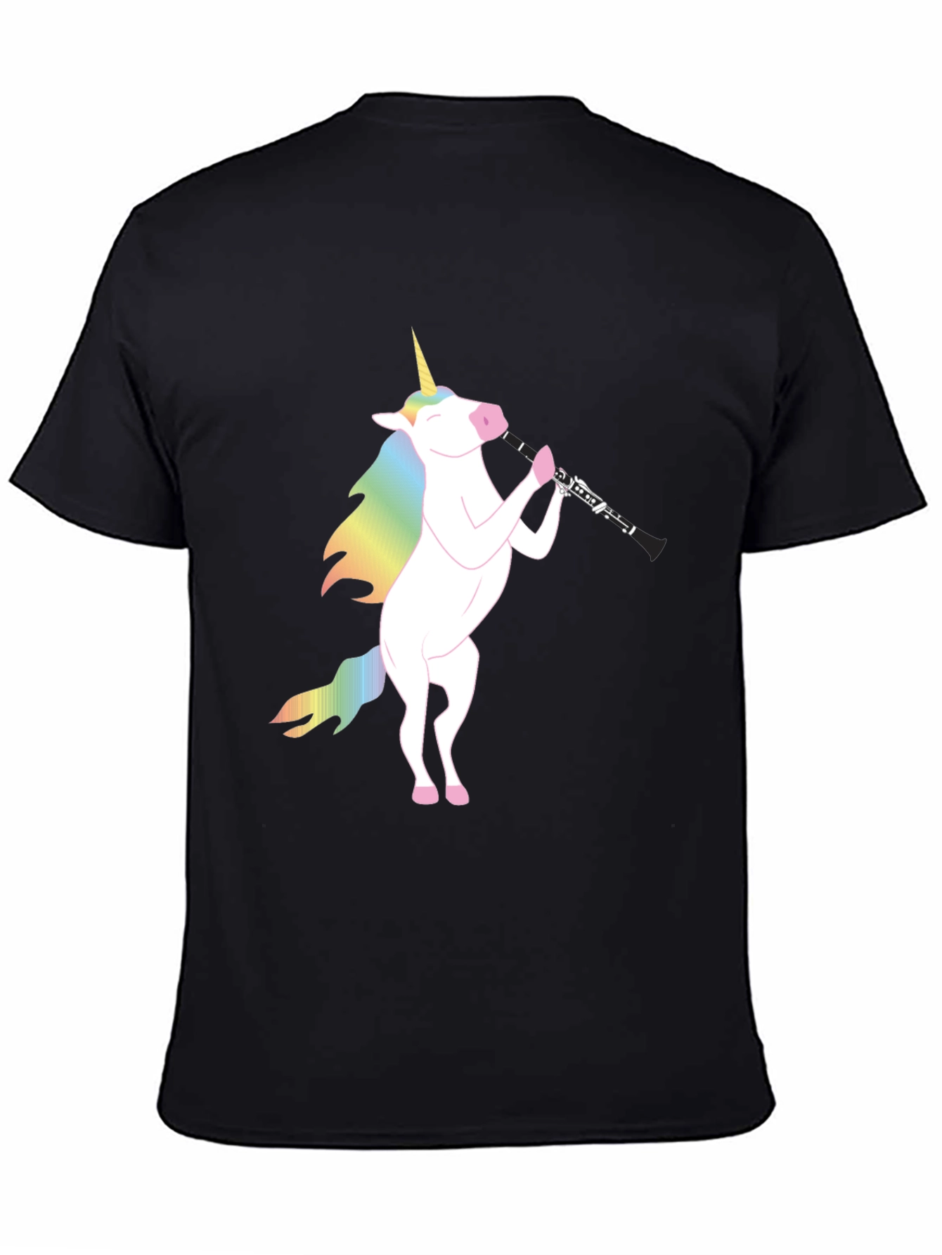 Unicorn Clarinet Black T-Shirt