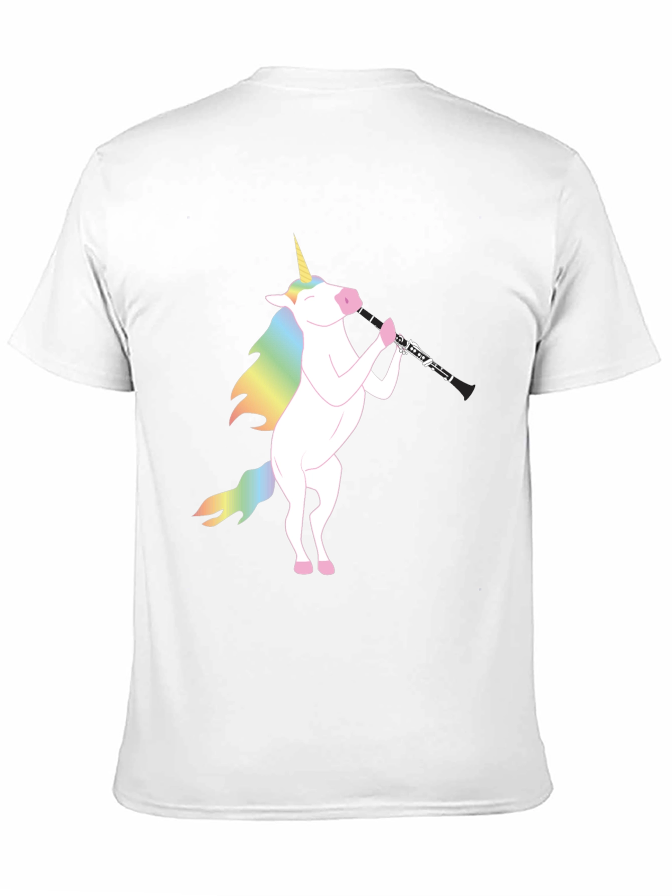 Unicorn Clarinet Black T-Shirt