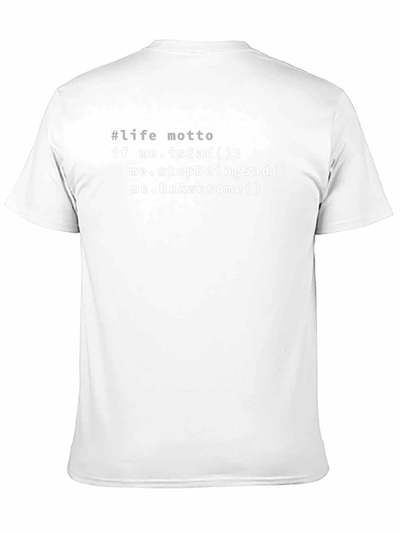 Life Motto Coded T-Shirt - Be Awesome Tee