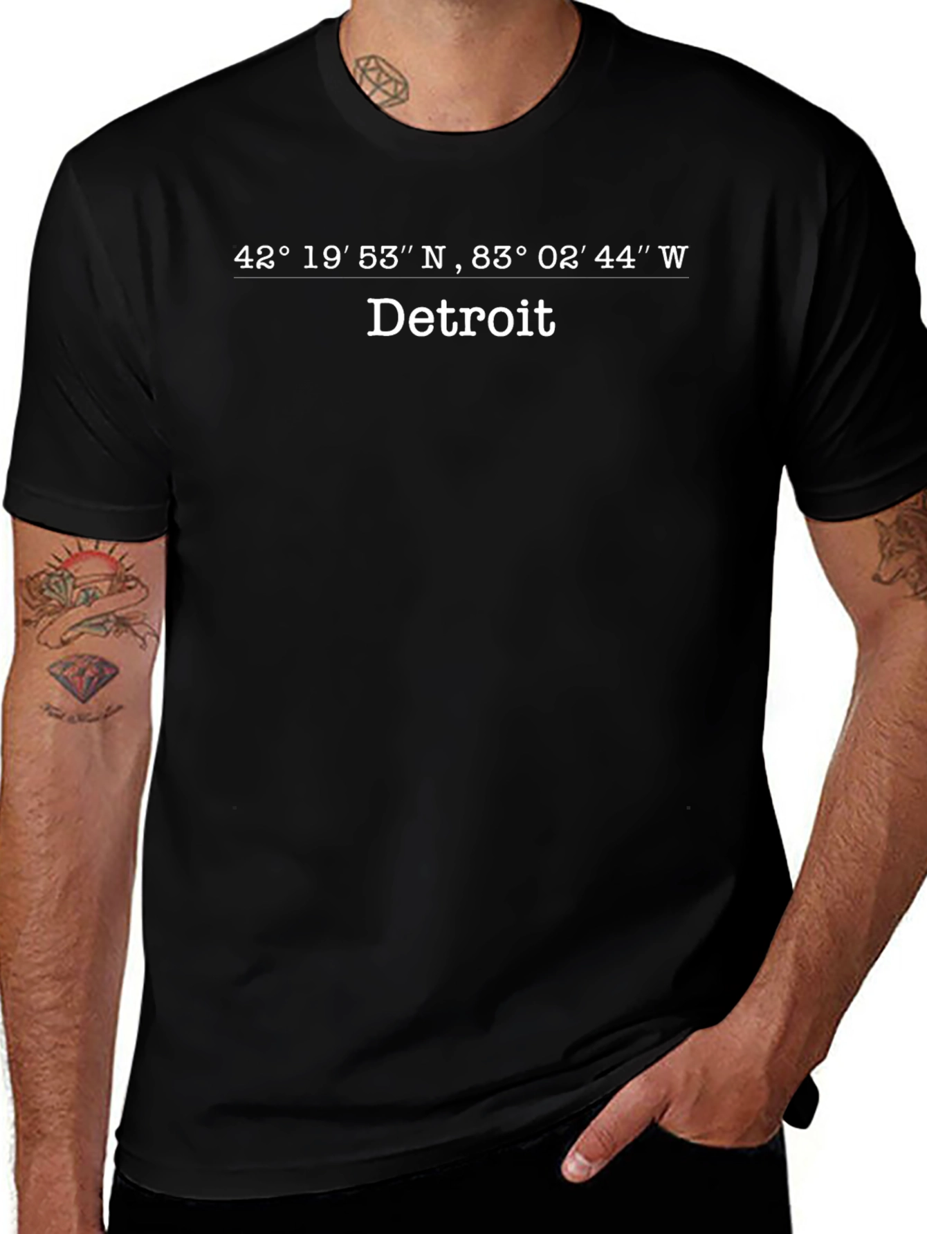 Detroit Coordinates T-Shirt