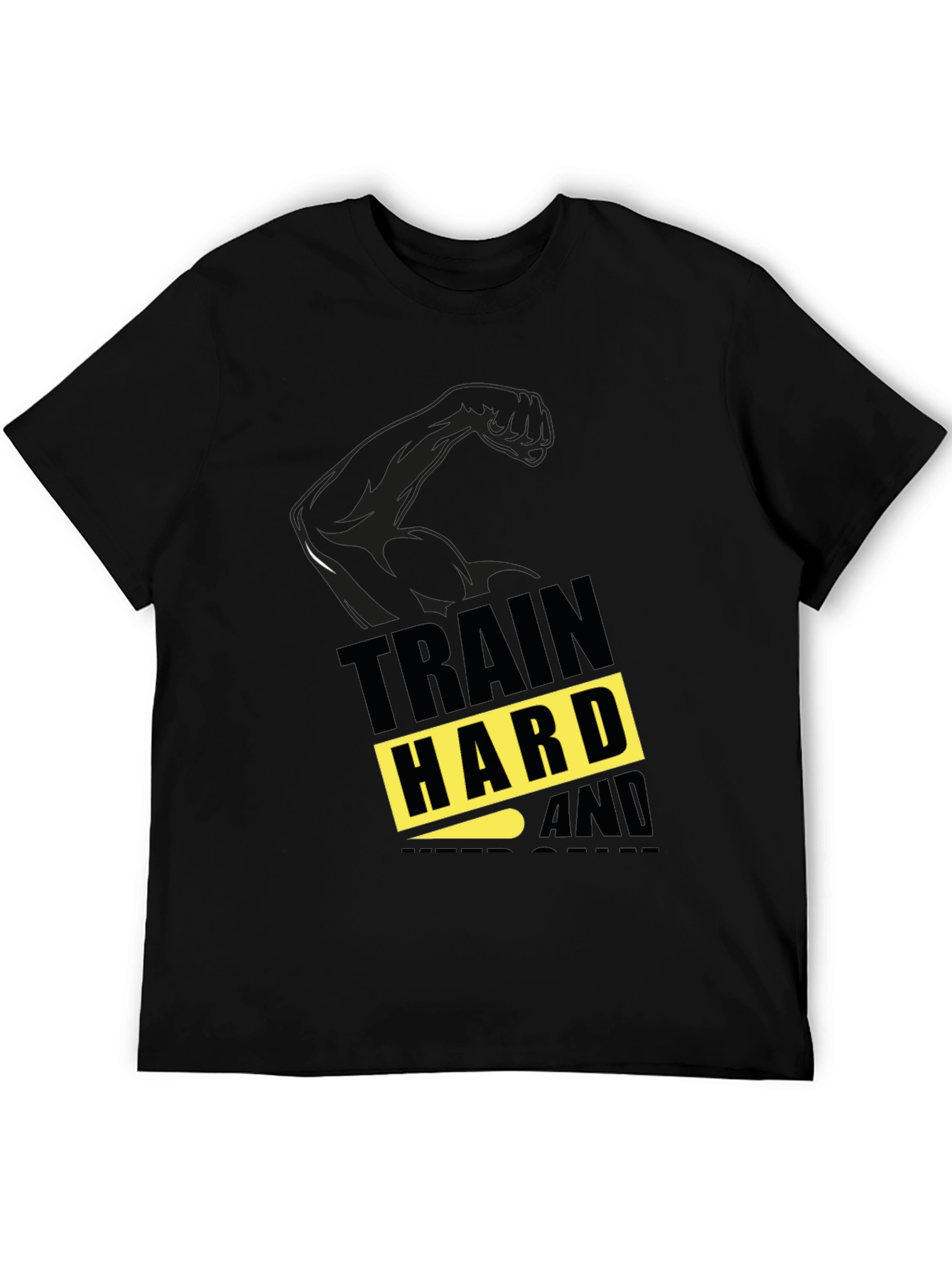Train Hard Graphic T-Shirt - Fitness Apparel