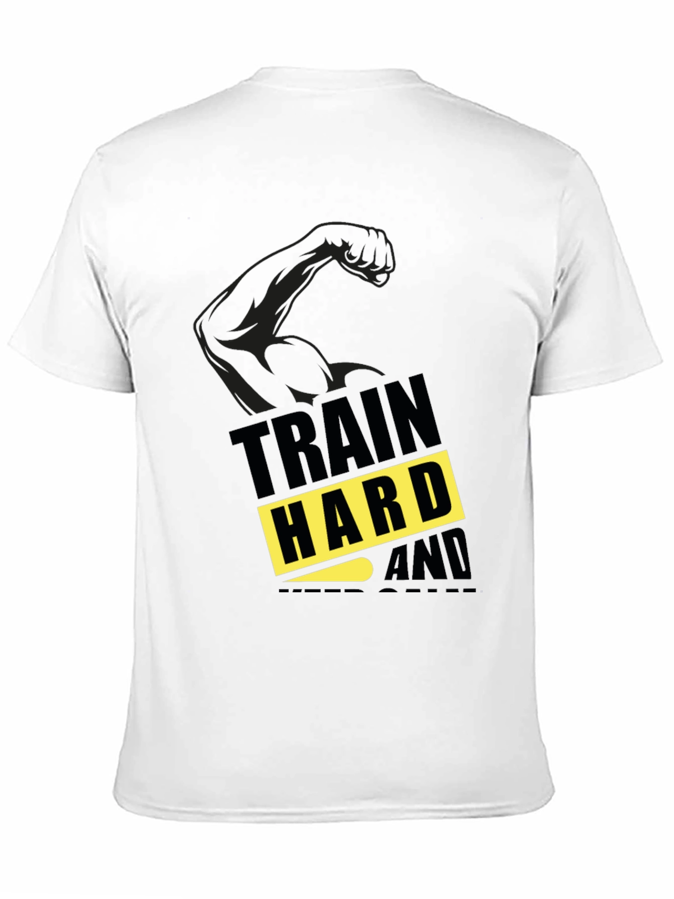 Train Hard Graphic T-Shirt - Fitness Apparel