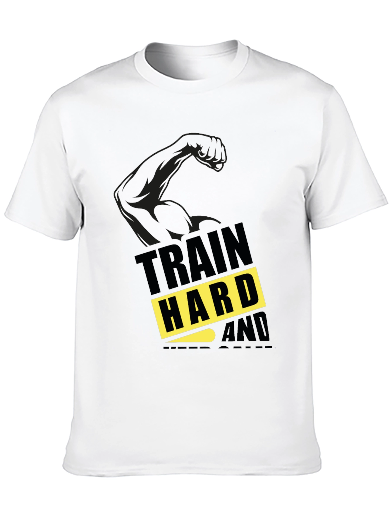 Train Hard Graphic T-Shirt - Fitness Apparel