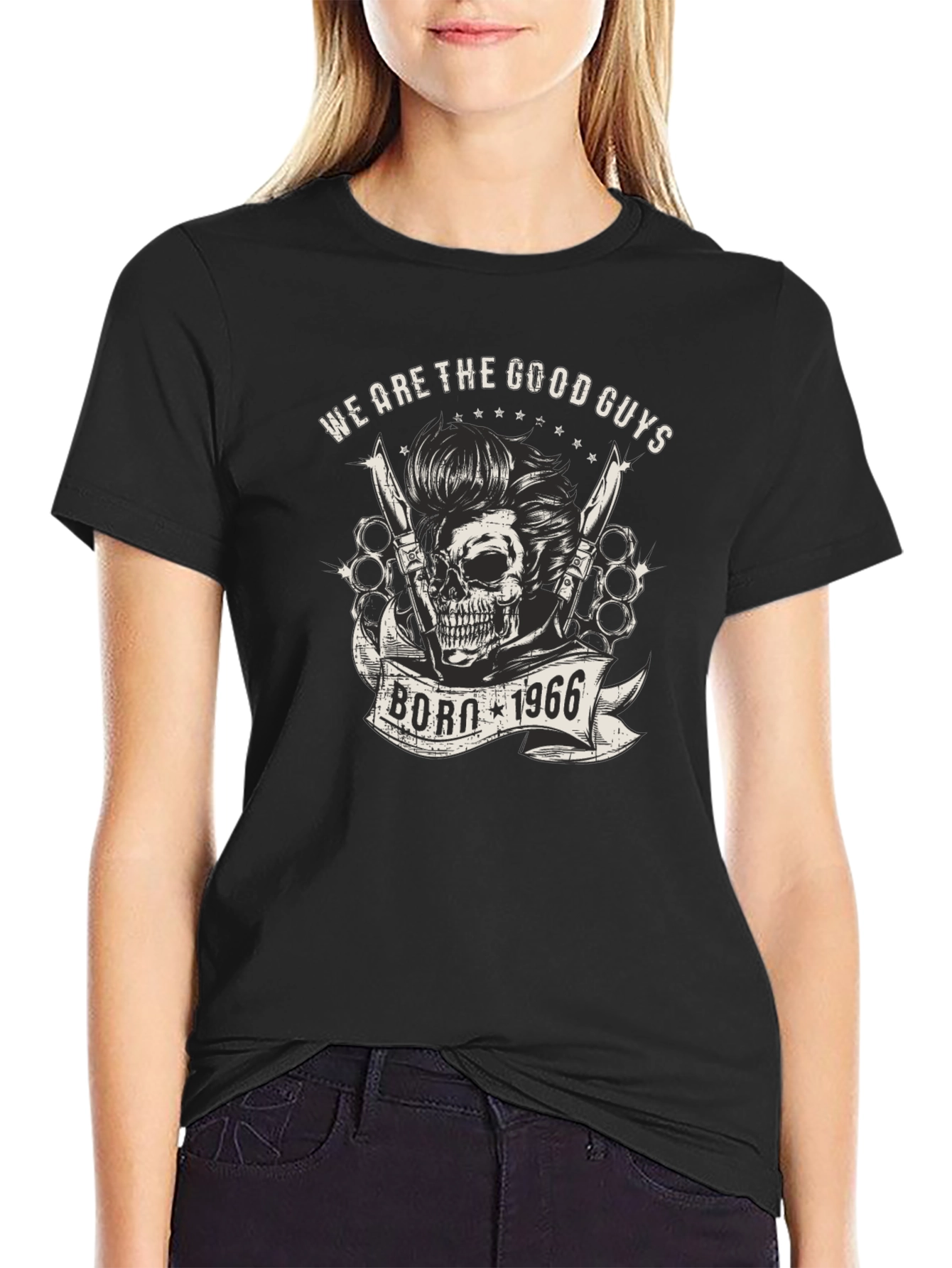 Born 1966 Skull Graphic T-Shirt