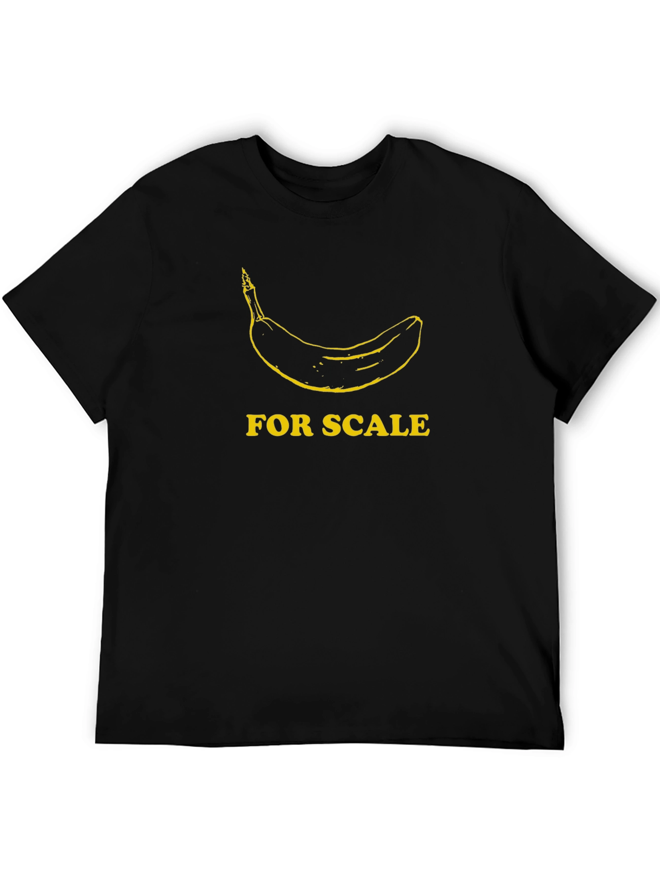 Banana for Scale Mens Black T-Shirt