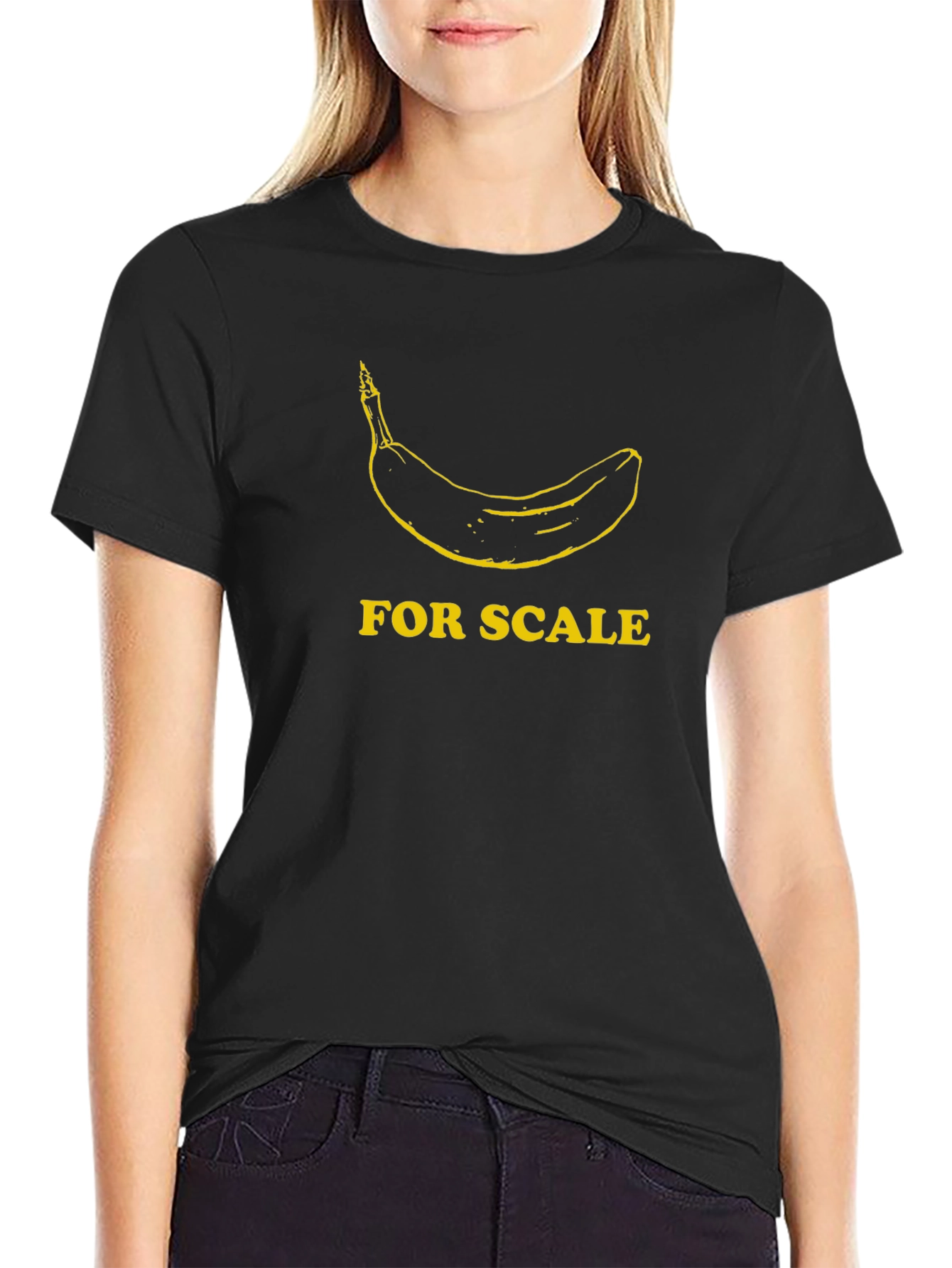 Banana for Scale Mens Black T-Shirt