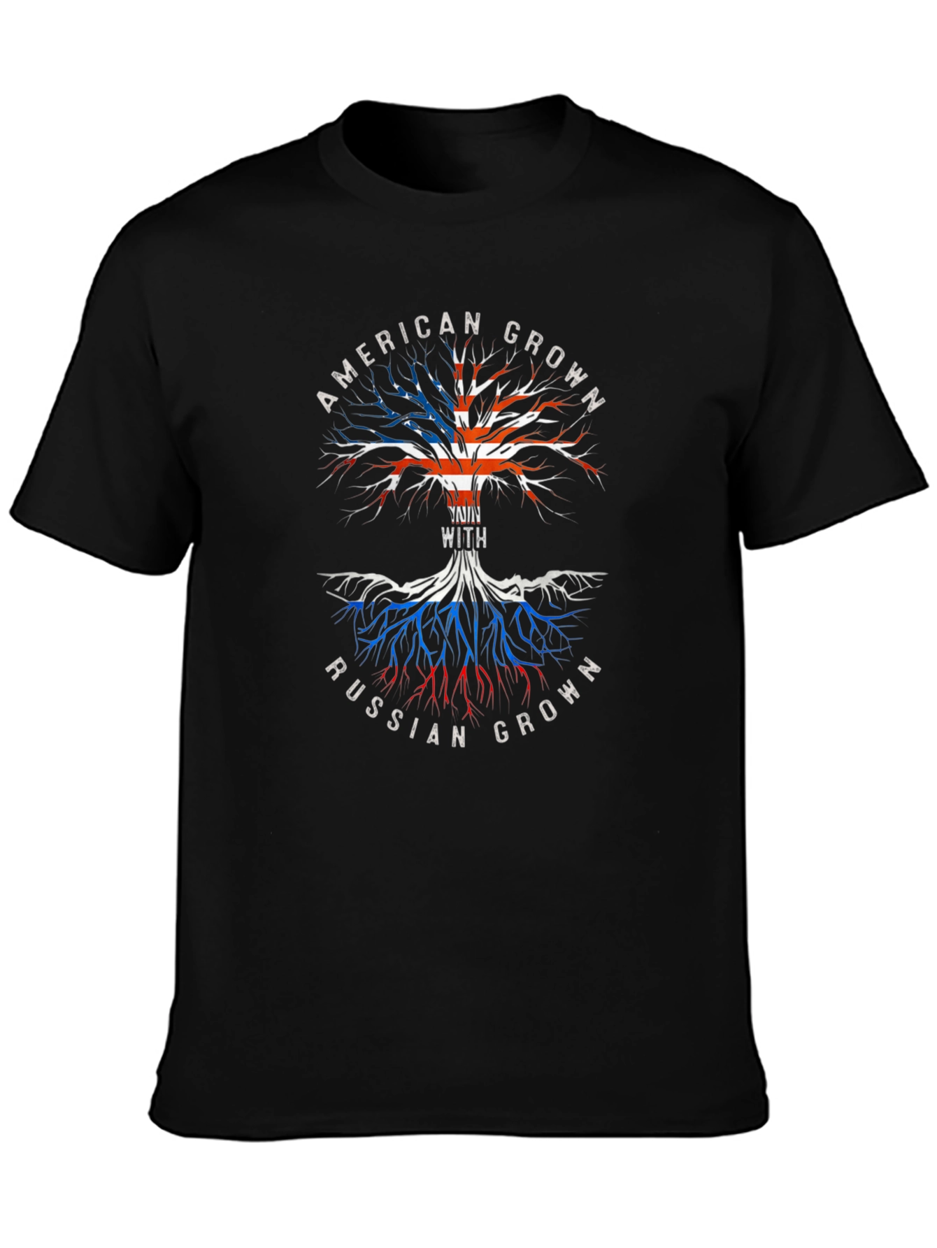 American & Russian Grown Tree Graphic Tee