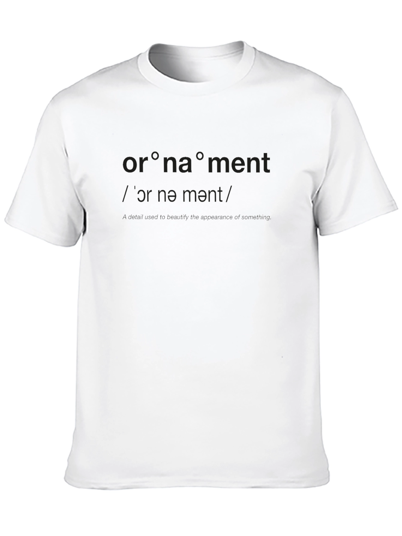 Ornament Definition Graphic Tee - Stylish Casual Wear